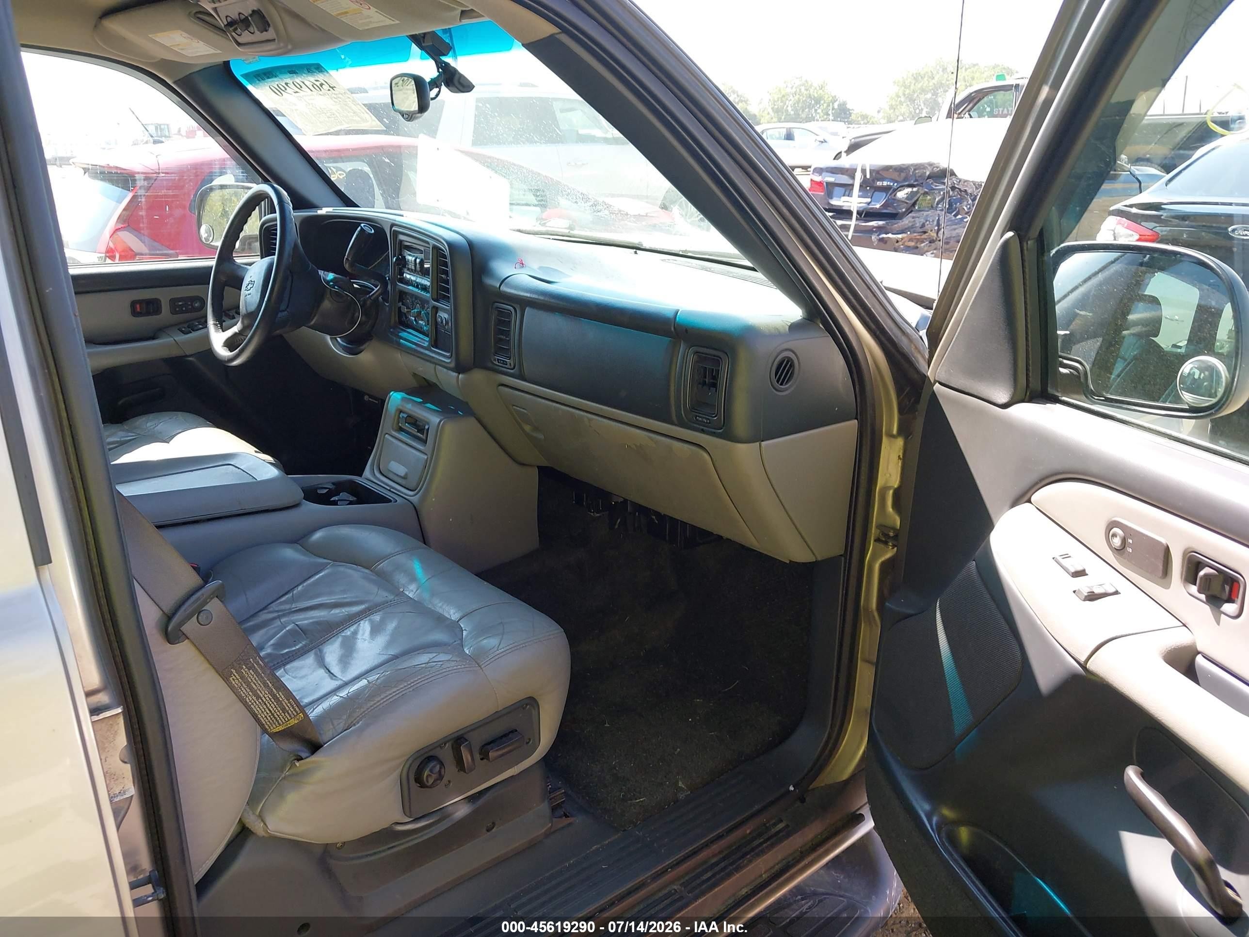 2001 Chevrolet Tahoe Lt Желто-коричневый vin: 1GNEK13T71R118921