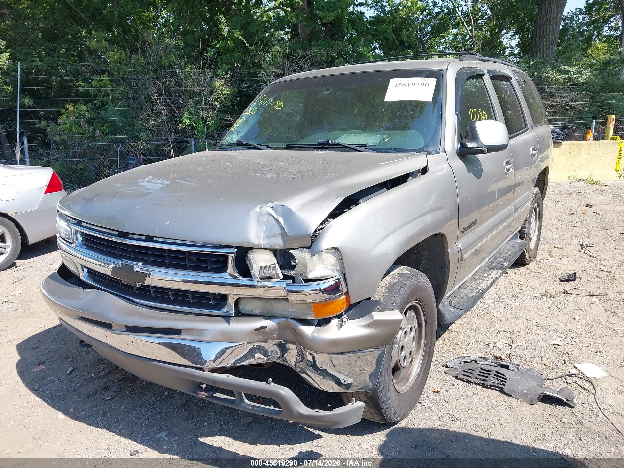 2001 Chevrolet Tahoe Lt Желто-коричневый vin: 1GNEK13T71R118921