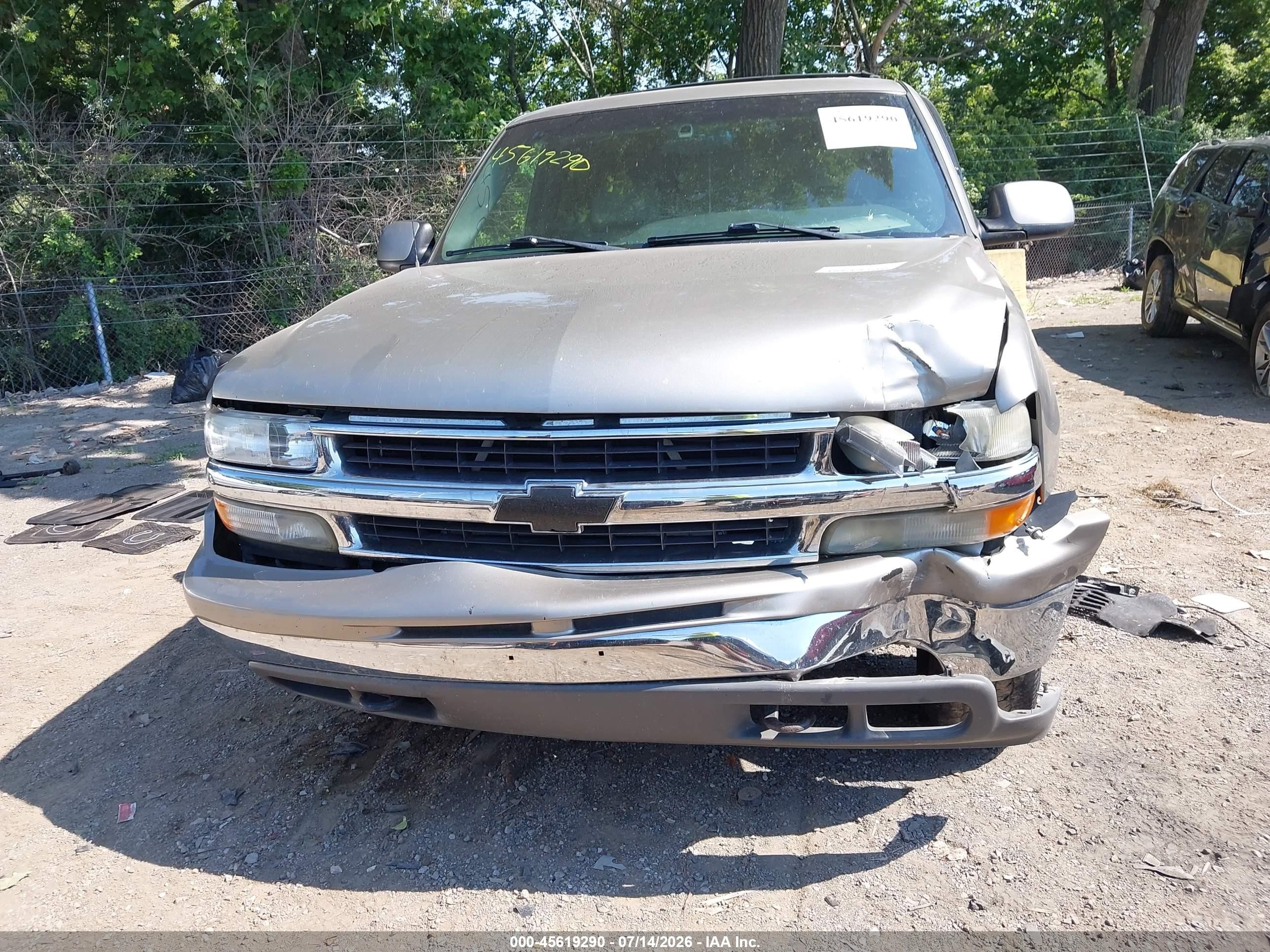 2001 Chevrolet Tahoe Lt Желто-коричневый vin: 1GNEK13T71R118921