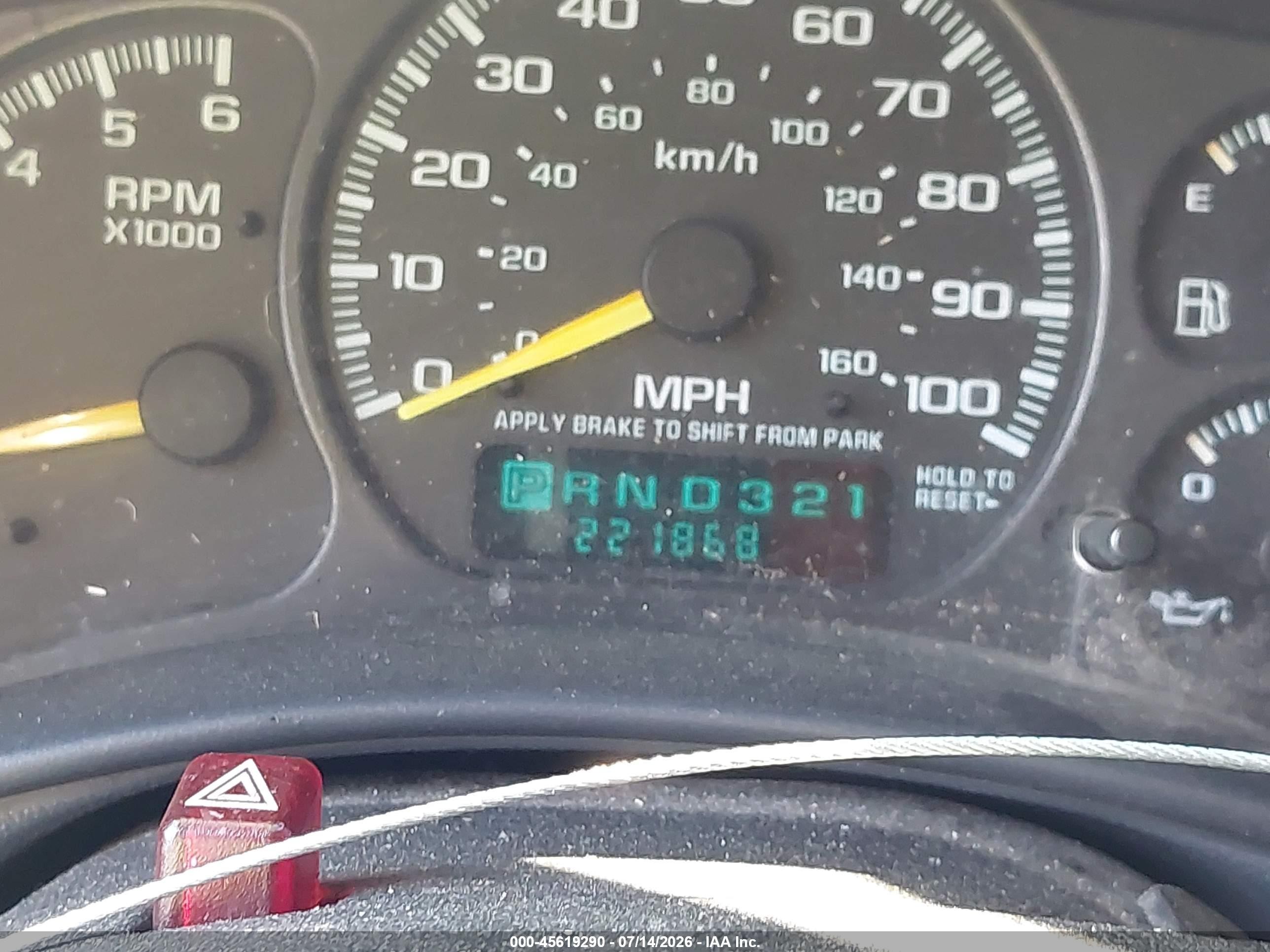 2001 Chevrolet Tahoe Lt Желто-коричневый vin: 1GNEK13T71R118921