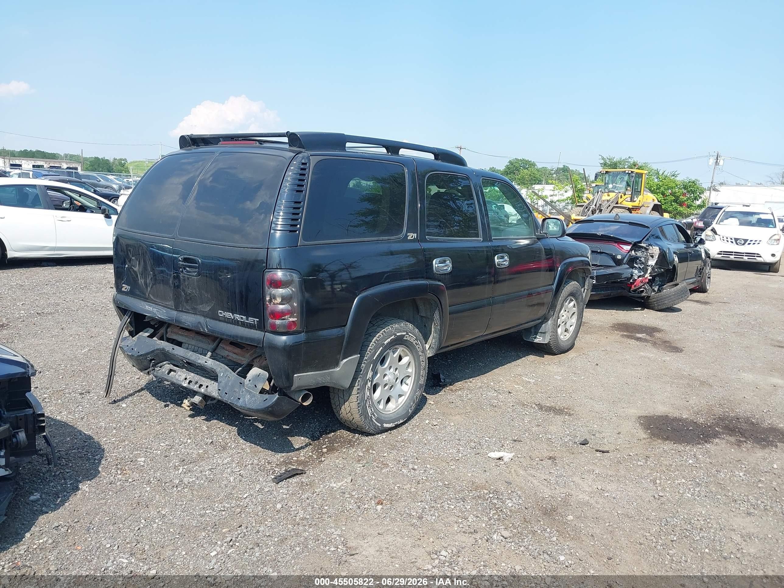 2004 Chevrolet Tahoe Z71 Black vin: 1GNEK13T74R110838