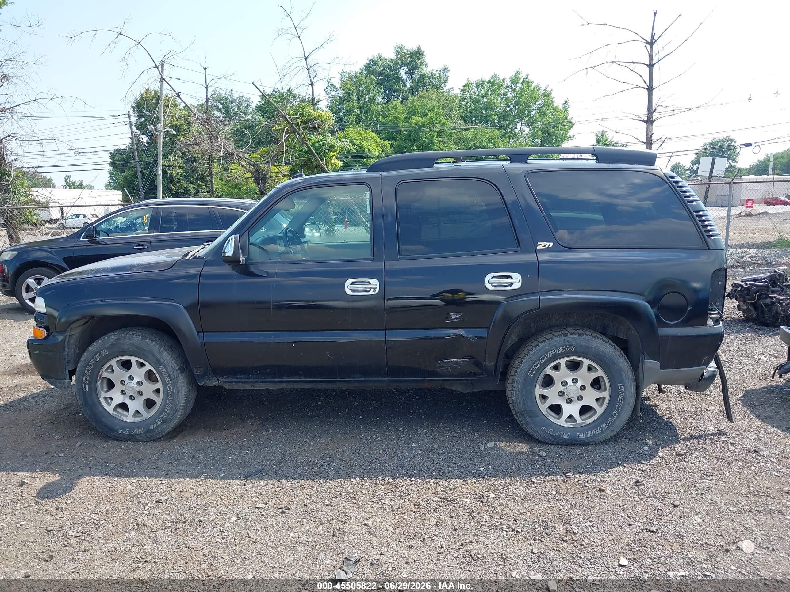 2004 Chevrolet Tahoe Z71 Black vin: 1GNEK13T74R110838