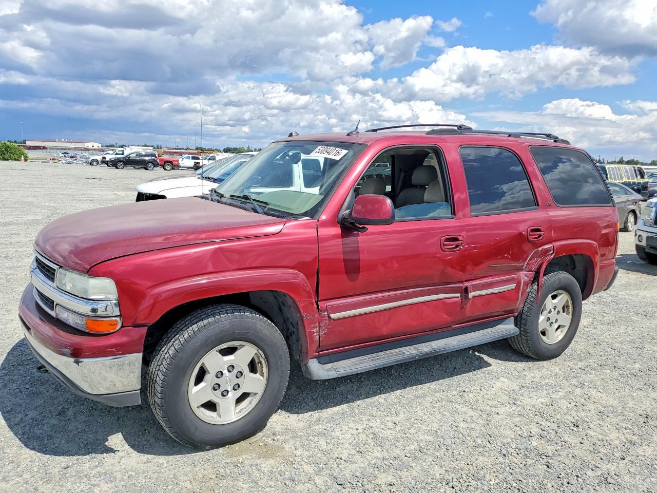 2005 Chevrolet Tahoe K1500 Burgundy vin: 1GNEK13T75R117323