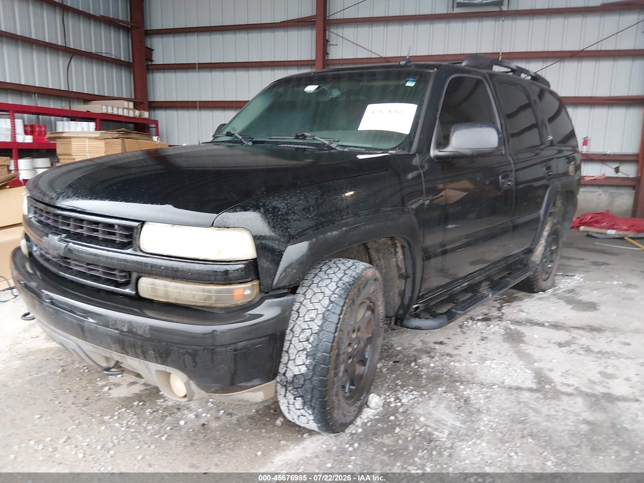 2005 Chevrolet Tahoe Z71 Black vin: 1GNEK13T75R129519