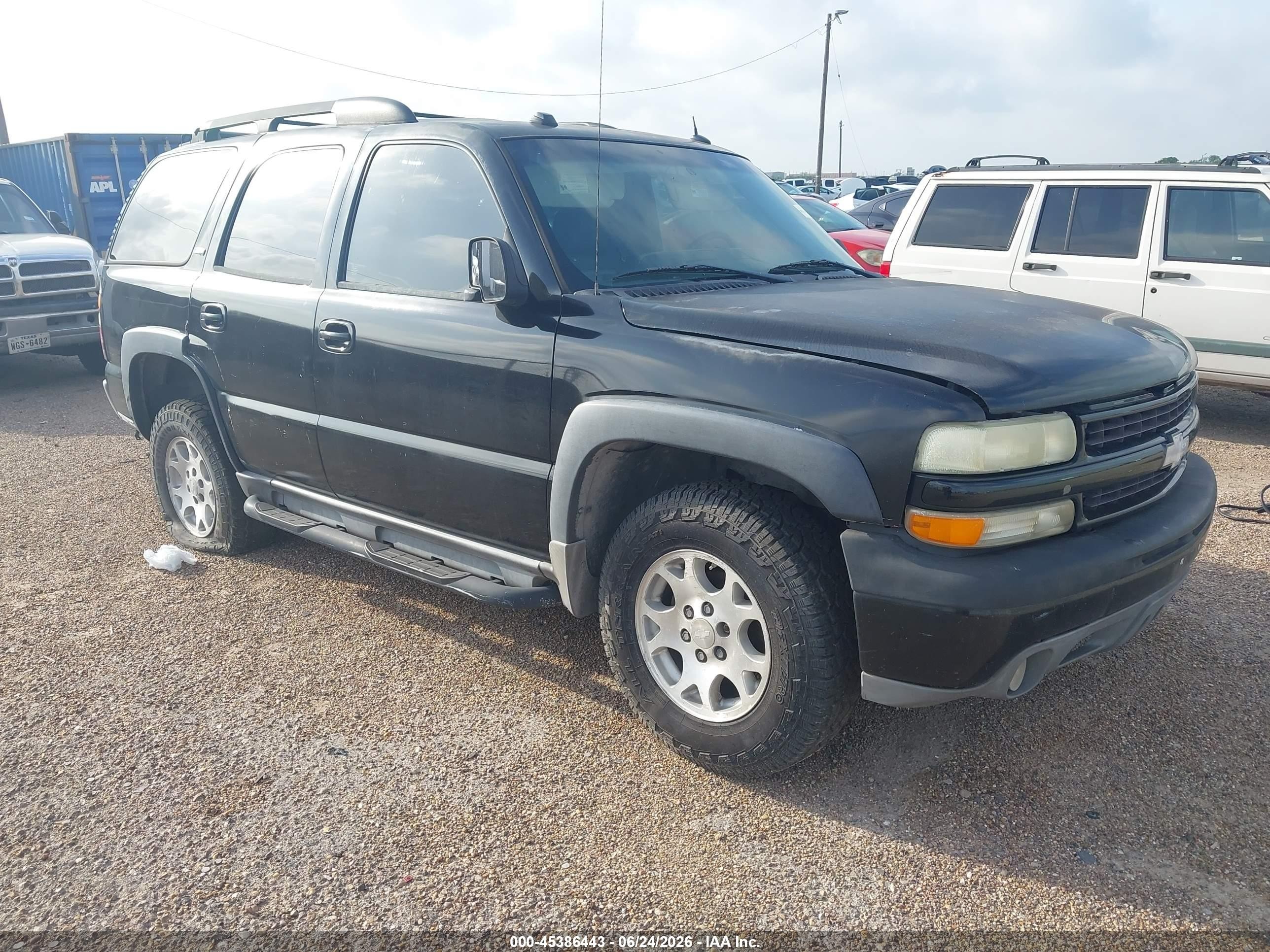 2005 Chevrolet Tahoe Z71 Black vin: 1GNEK13T75R136020