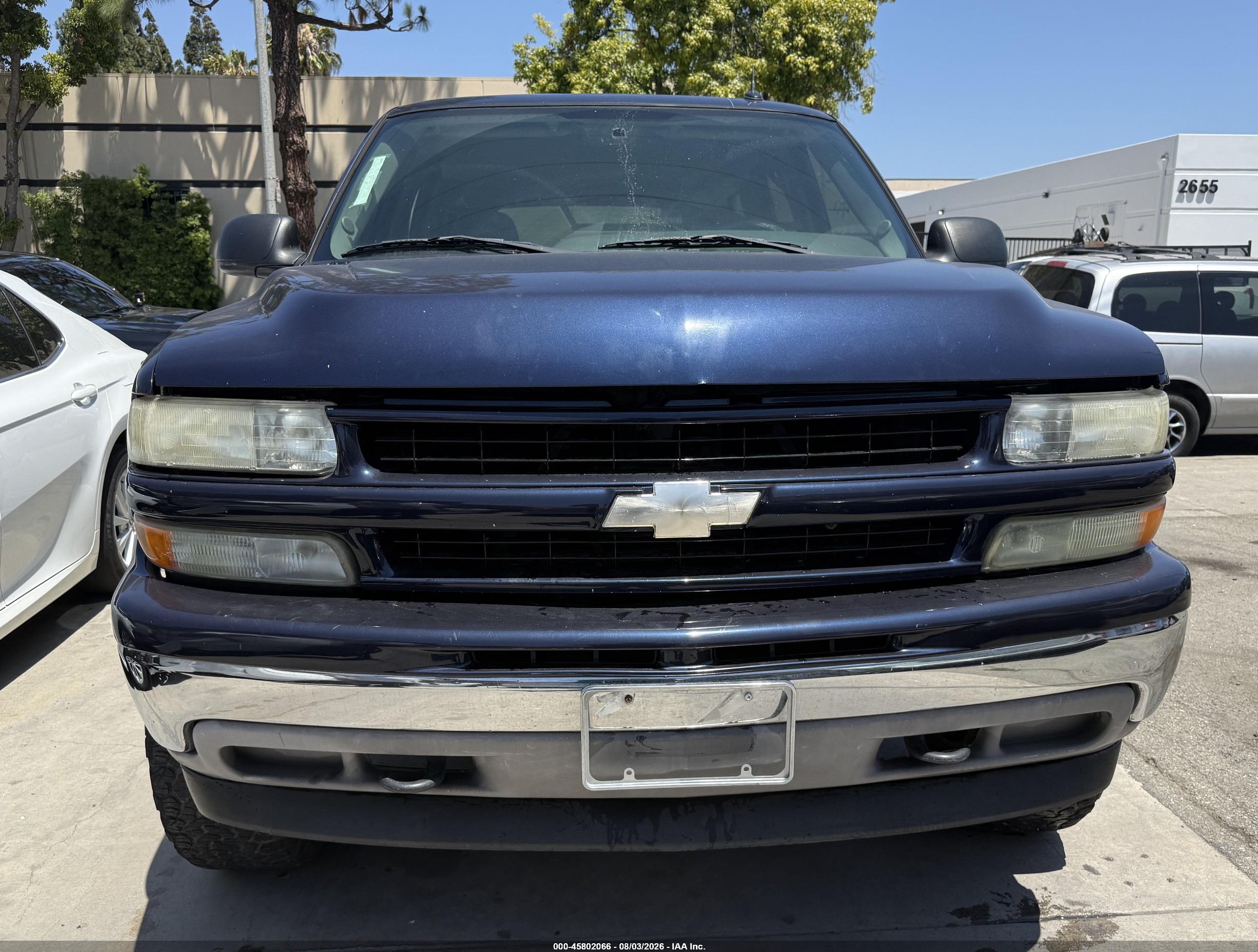 2005 Chevrolet Tahoe Ls Blue vin: 1GNEK13T75R204641
