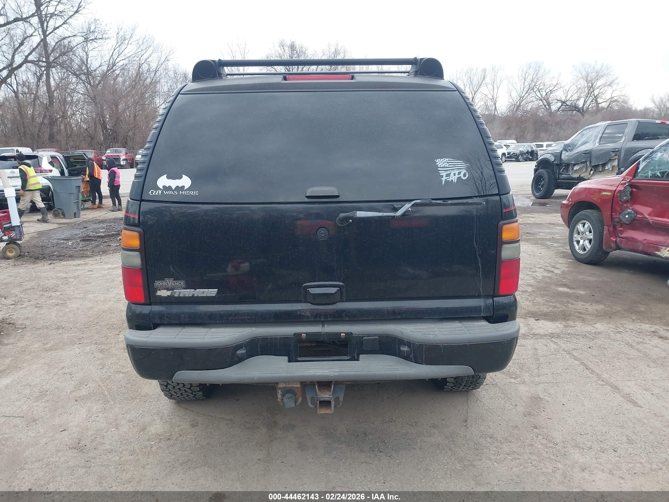 2006 Chevrolet Tahoe Z71 Black vin: 1GNEK13T76R115346