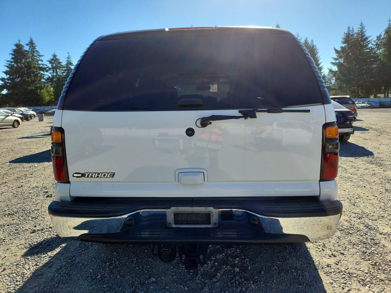 2006 Chevrolet Tahoe K1500 White vin: 1GNEK13T76R163929