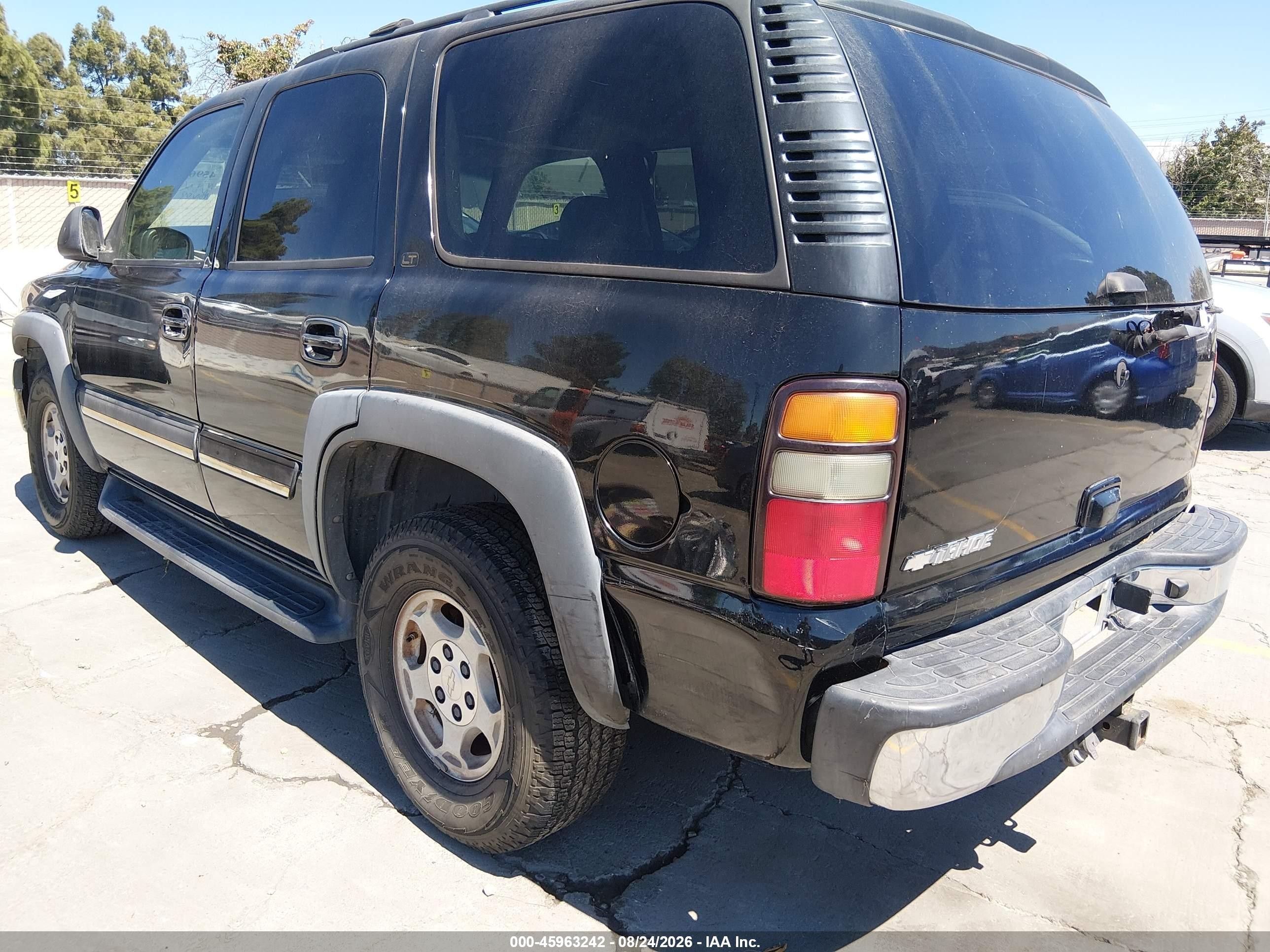 2006 Chevrolet Tahoe Lt Black vin: 1GNEK13T76R164319