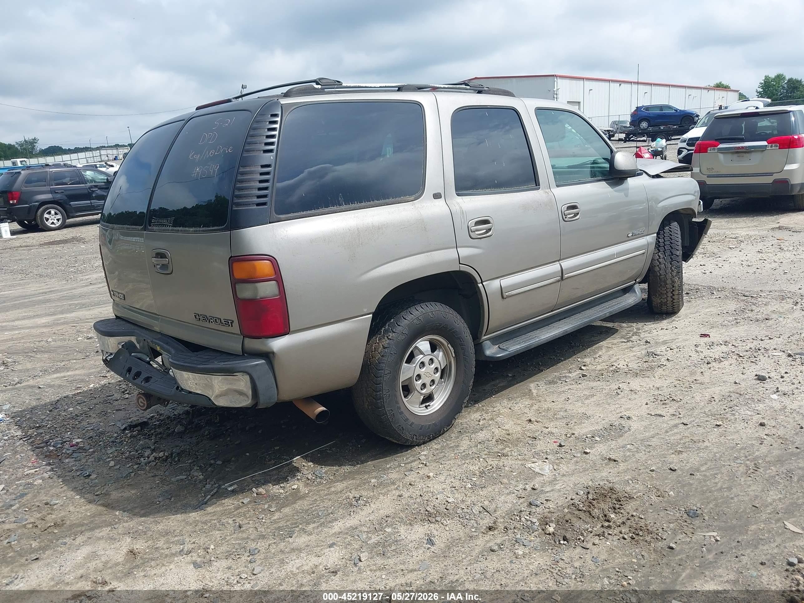 2000 Chevrolet Tahoe All New Lt Tan vin: 1GNEK13T7YJ209549