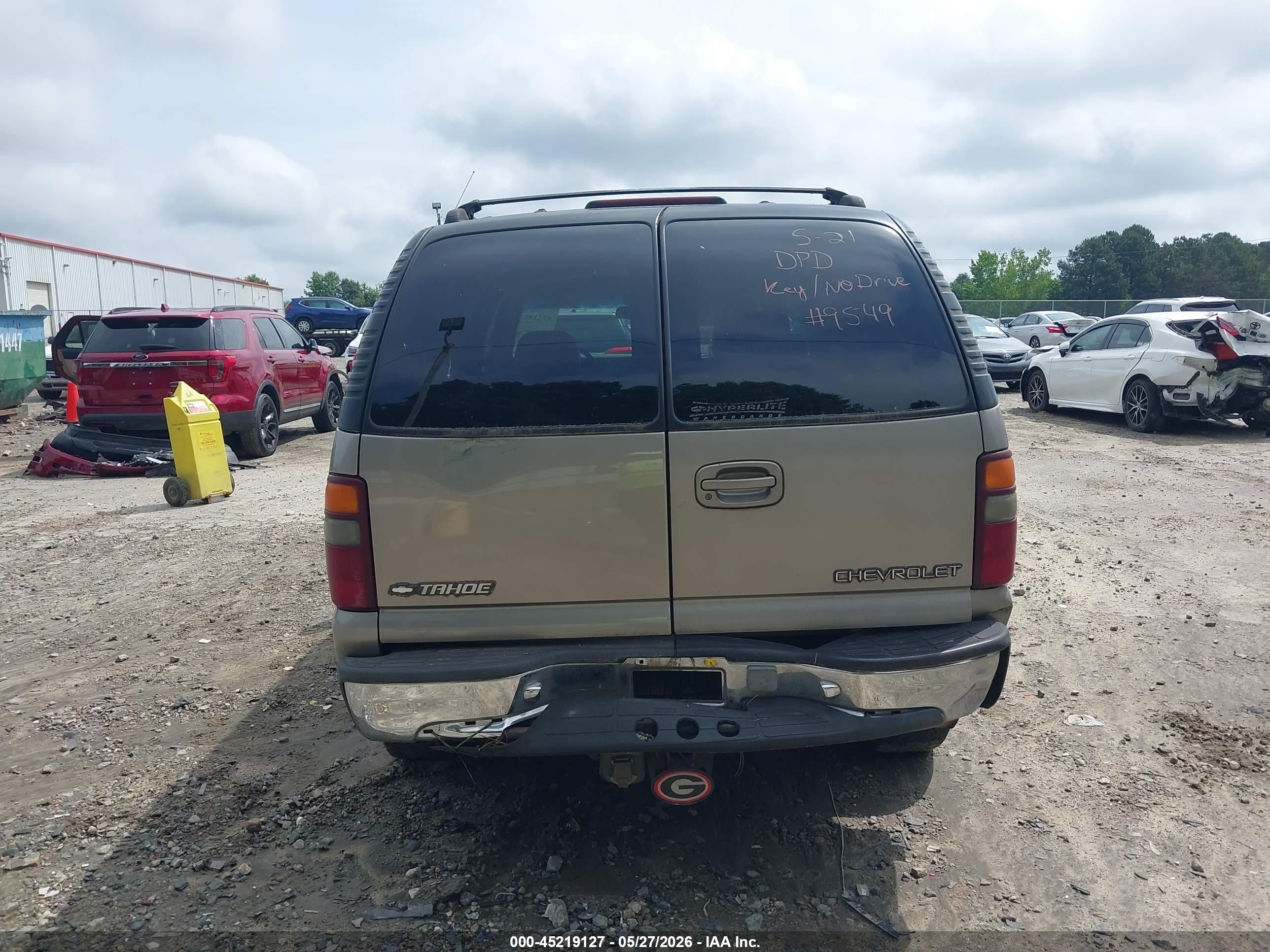 2000 Chevrolet Tahoe All New Lt Tan vin: 1GNEK13T7YJ209549