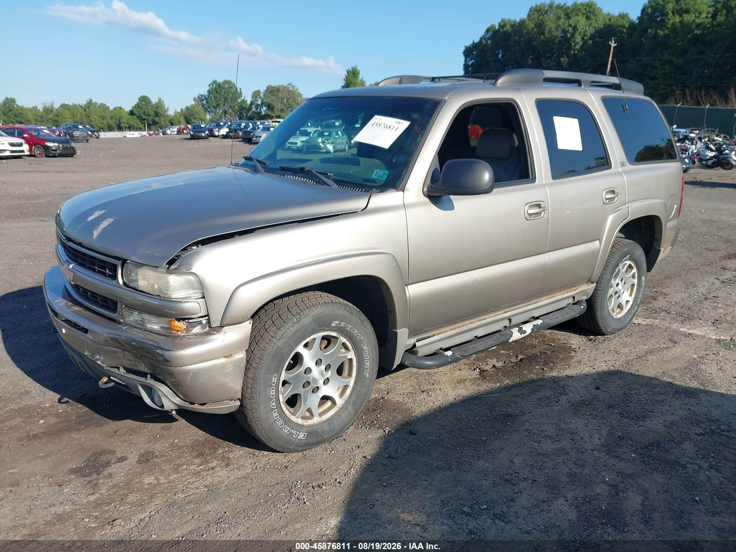 2001 Chevrolet Tahoe Ls Tan vin: 1GNEK13T81R216078