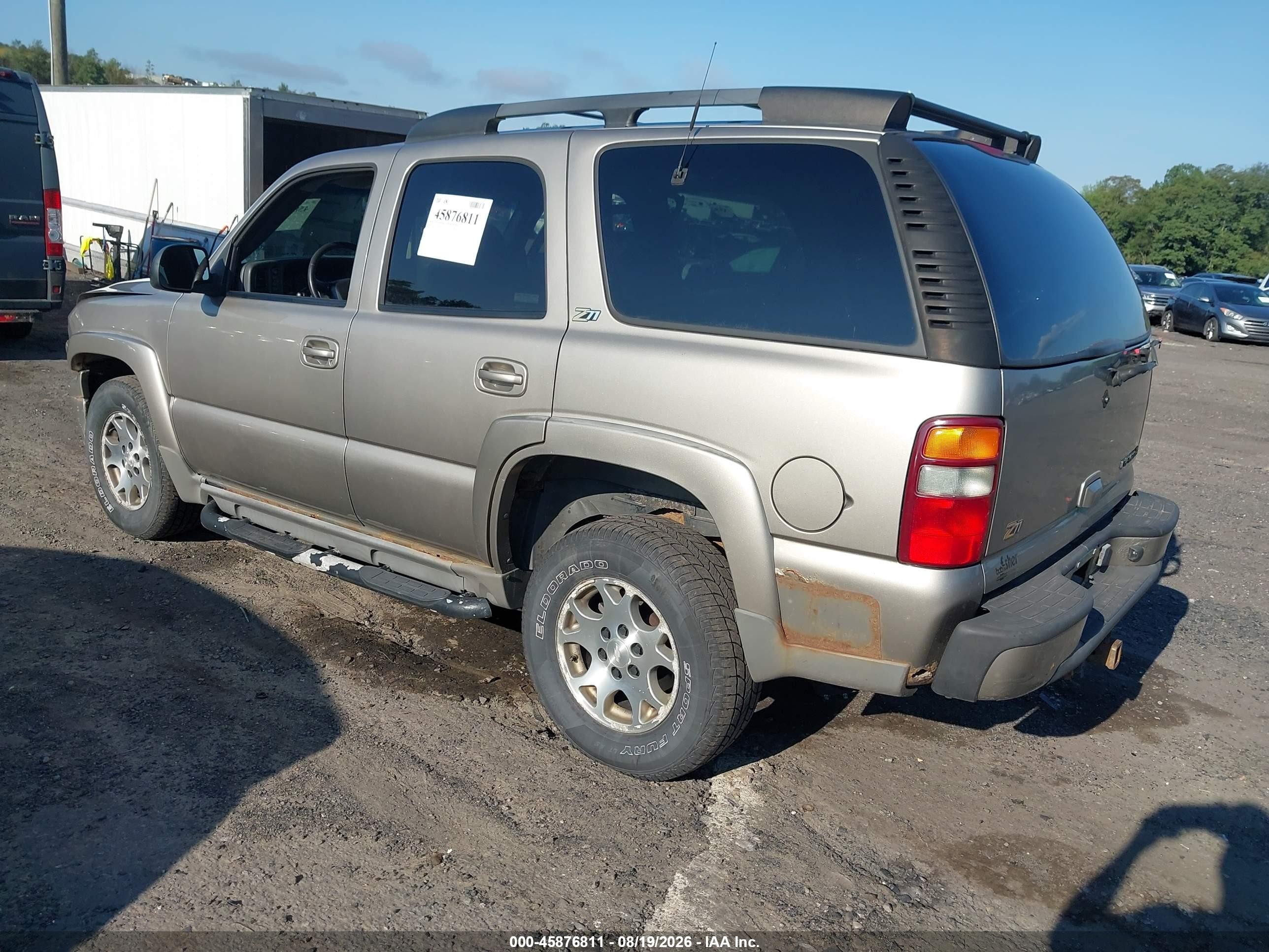 2001 Chevrolet Tahoe Ls Tan vin: 1GNEK13T81R216078