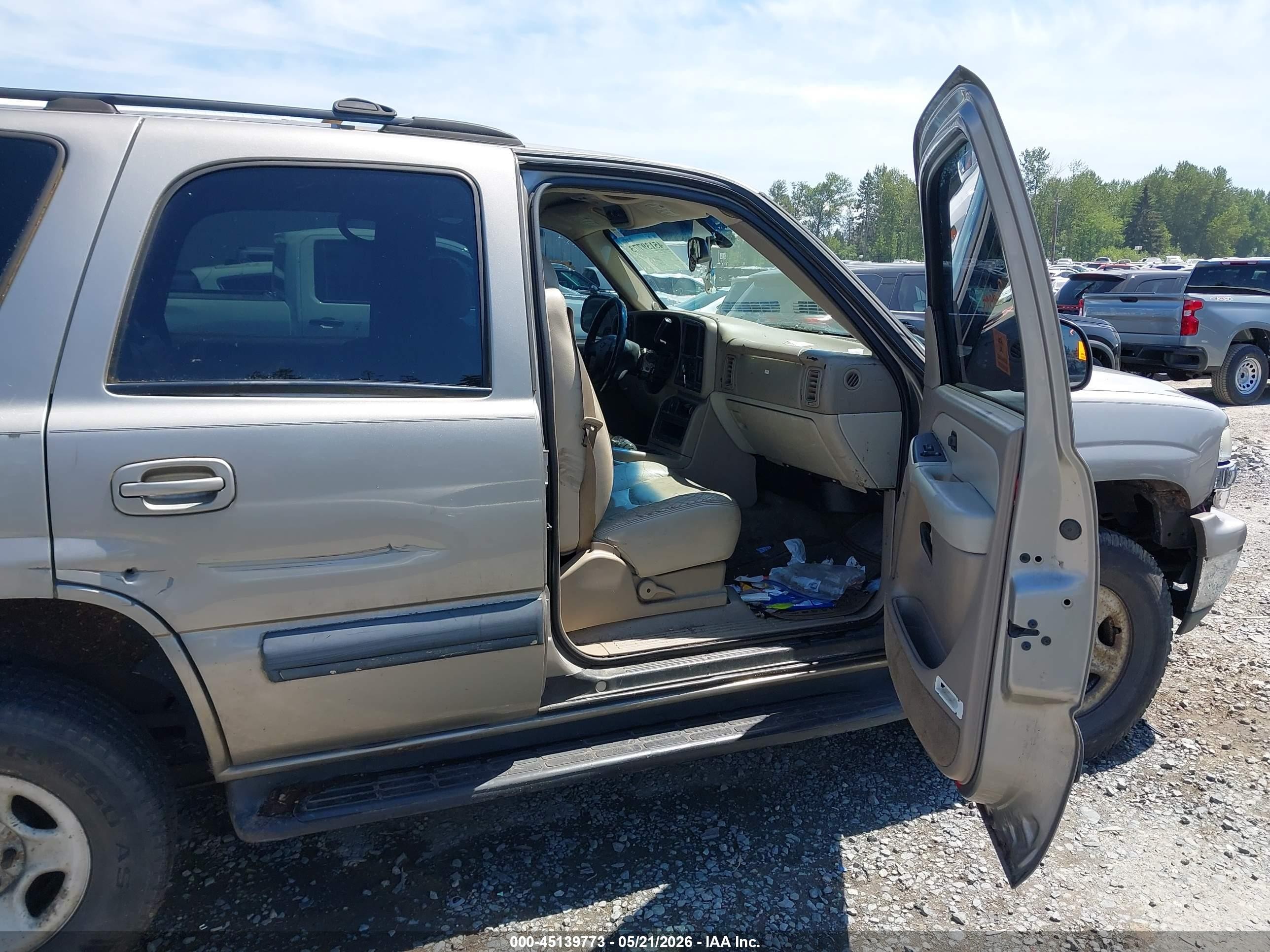 2003 Chevrolet Tahoe Ls Gray vin: 1GNEK13T83J133638