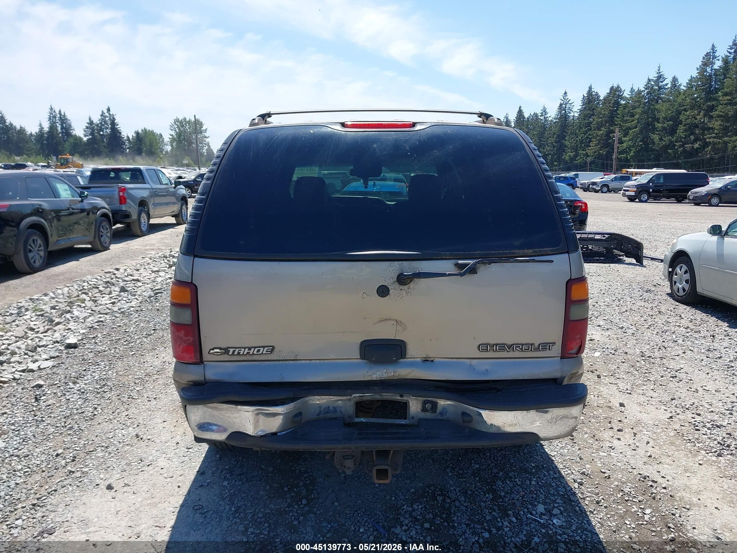 2003 Chevrolet Tahoe Ls Gray vin: 1GNEK13T83J133638
