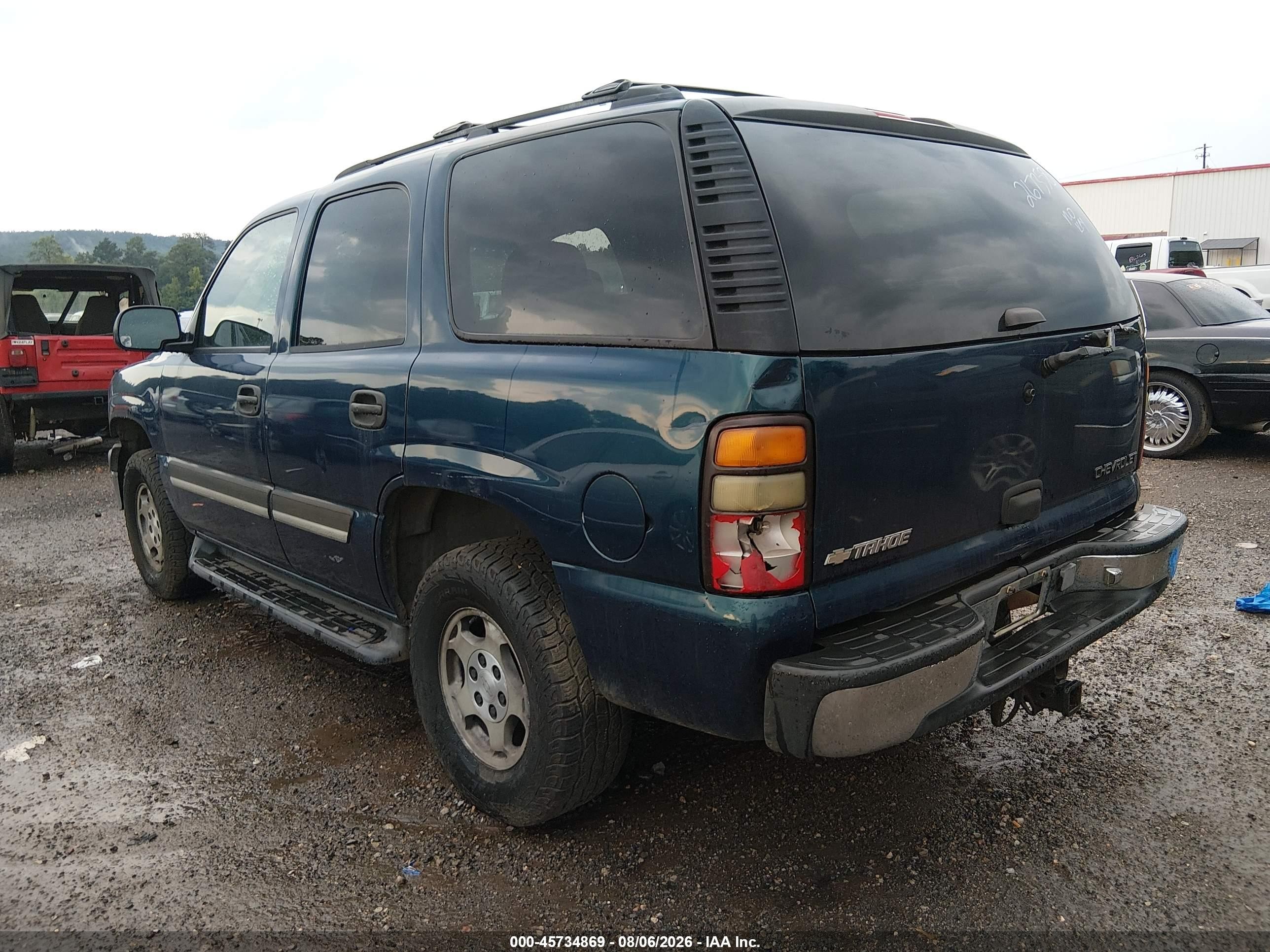 2005 Chevrolet Tahoe Ls Blue vin: 1GNEK13T85R267358