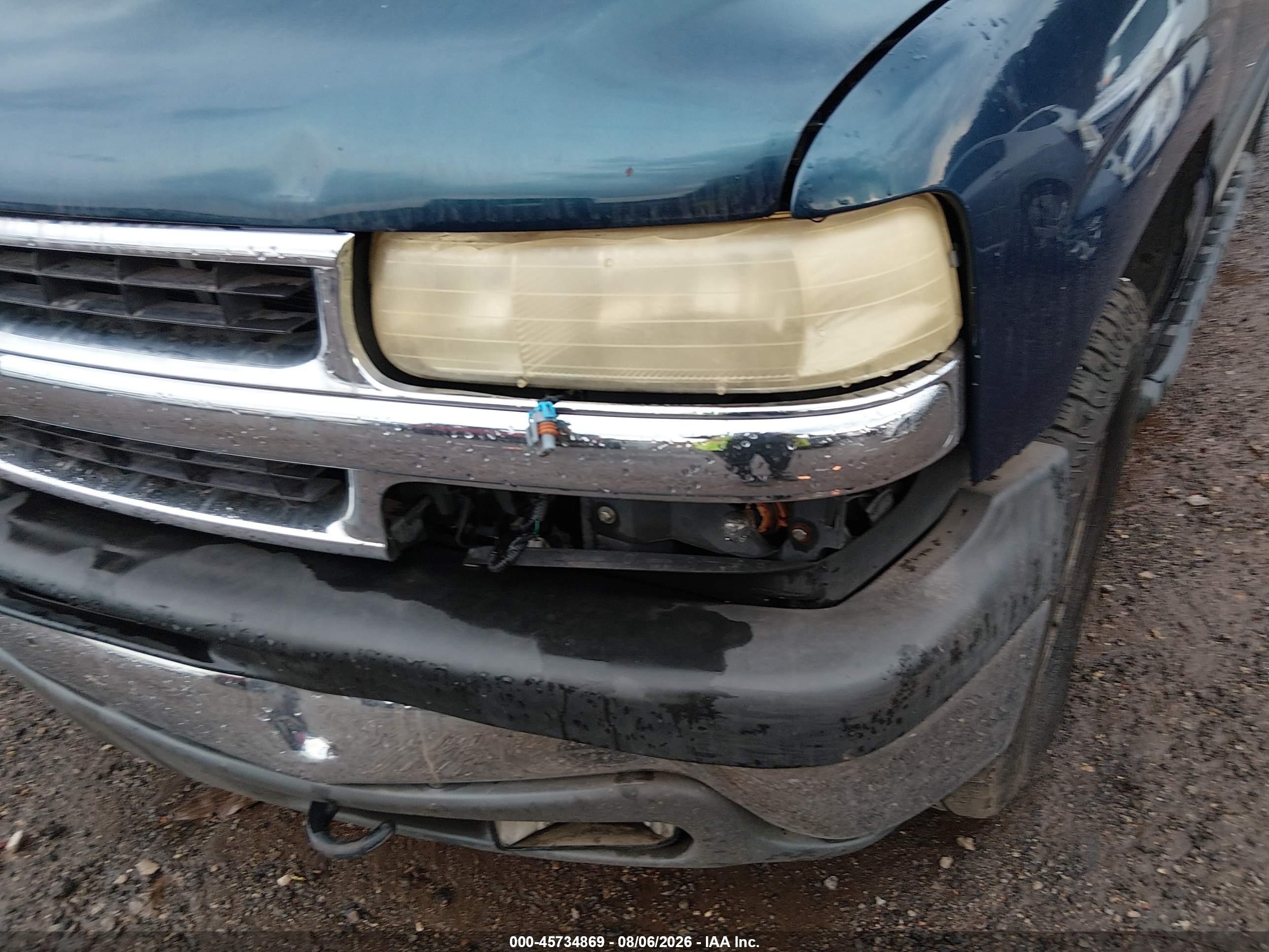 2005 Chevrolet Tahoe Ls Blue vin: 1GNEK13T85R267358