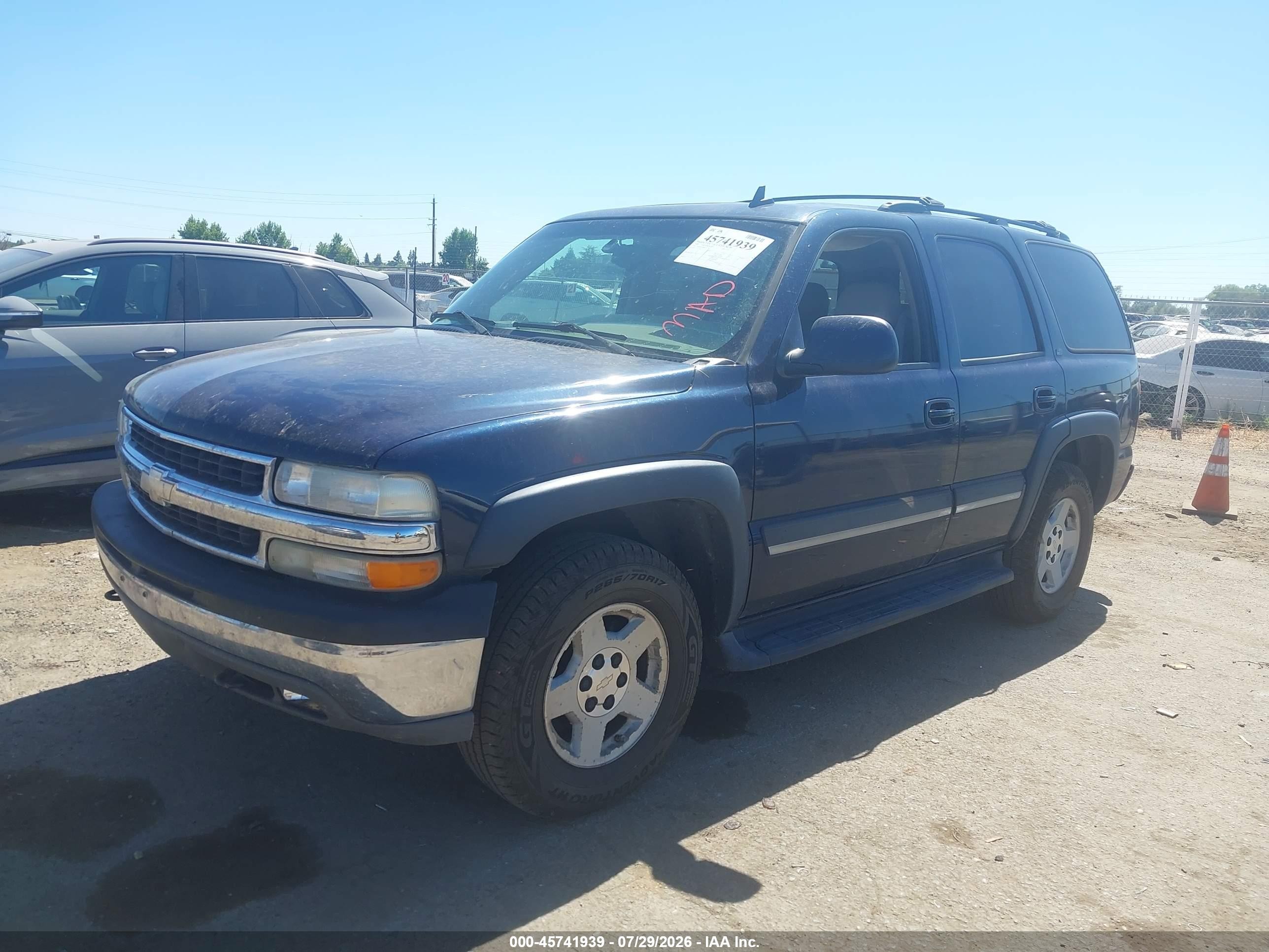 2006 Chevrolet Tahoe Lt Blue vin: 1GNEK13T86R111578