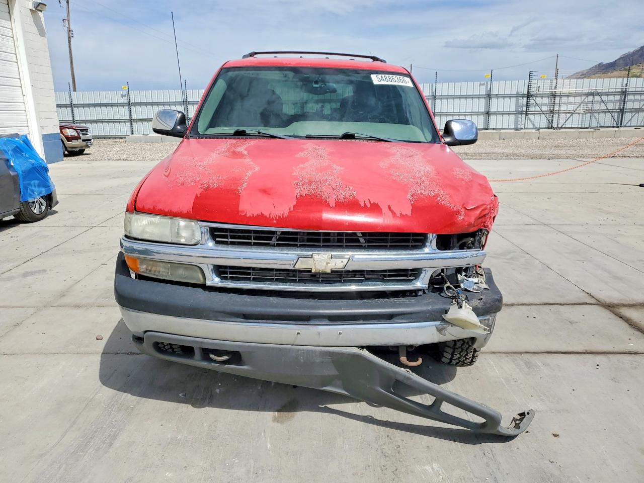 2001 Chevrolet Tahoe K1500 Red vin: 1GNEK13T91J209686
