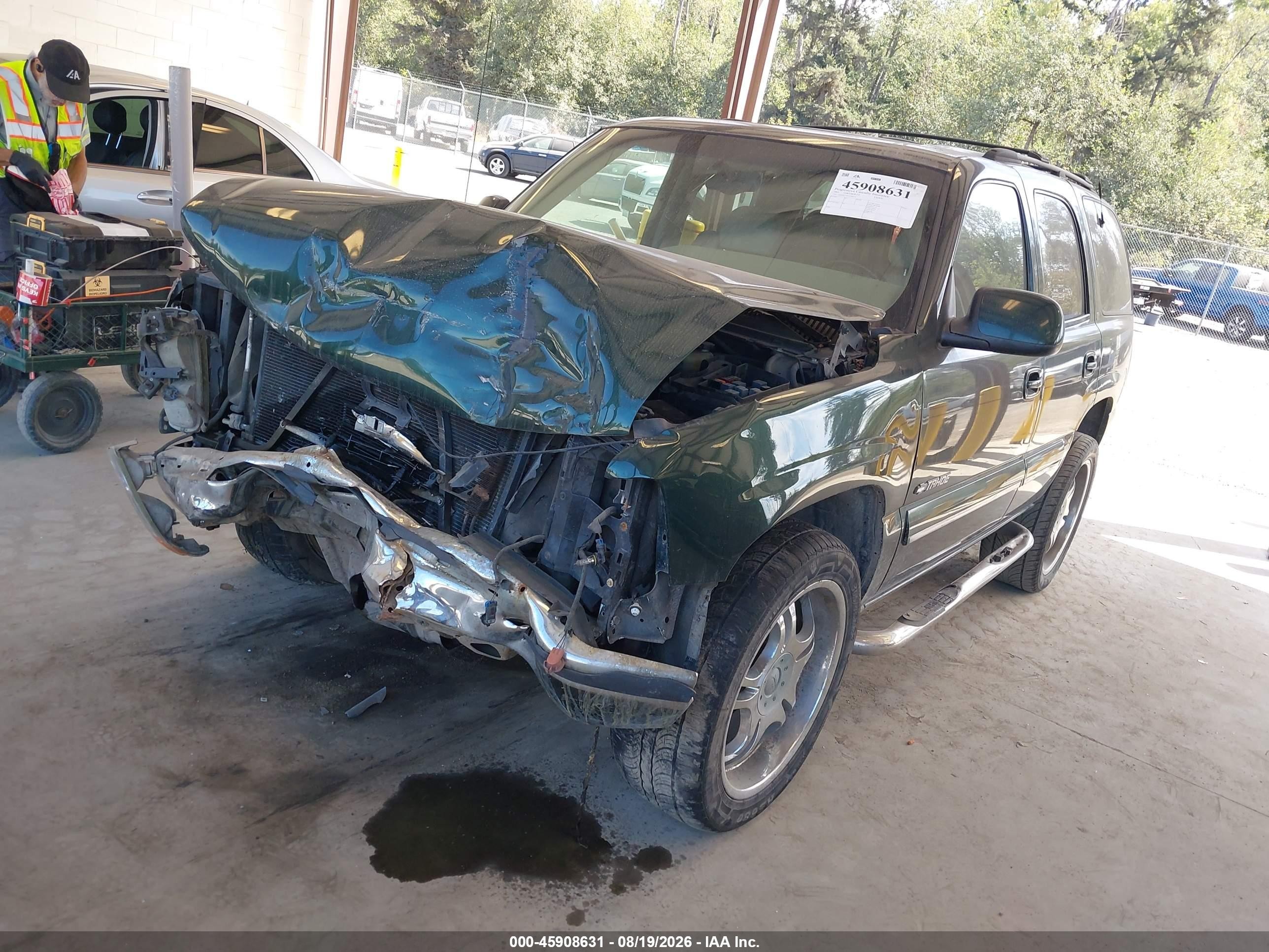 2001 Chevrolet Tahoe Lt Зеленый vin: 1GNEK13T91J266731