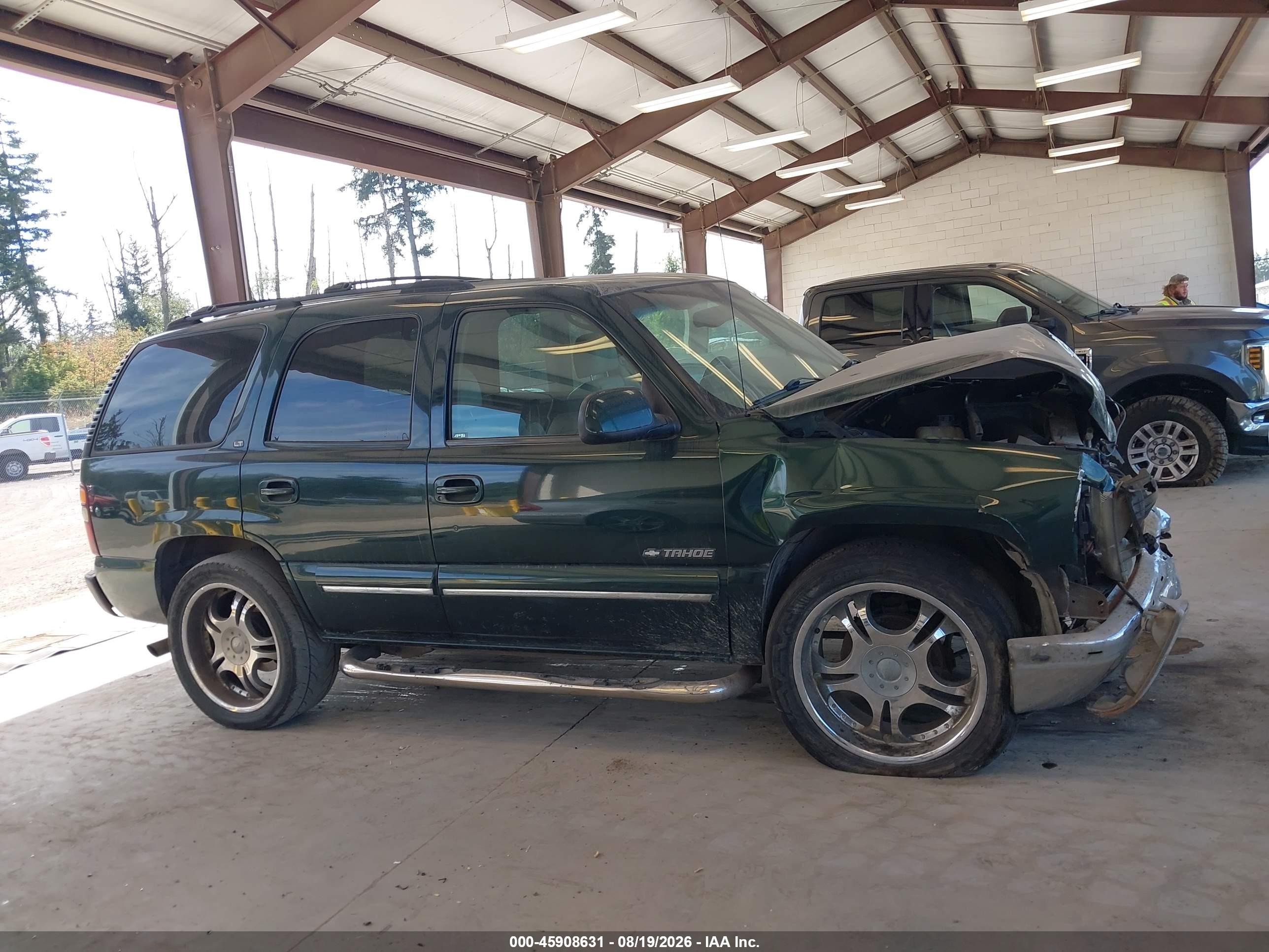2001 Chevrolet Tahoe Lt Зеленый vin: 1GNEK13T91J266731