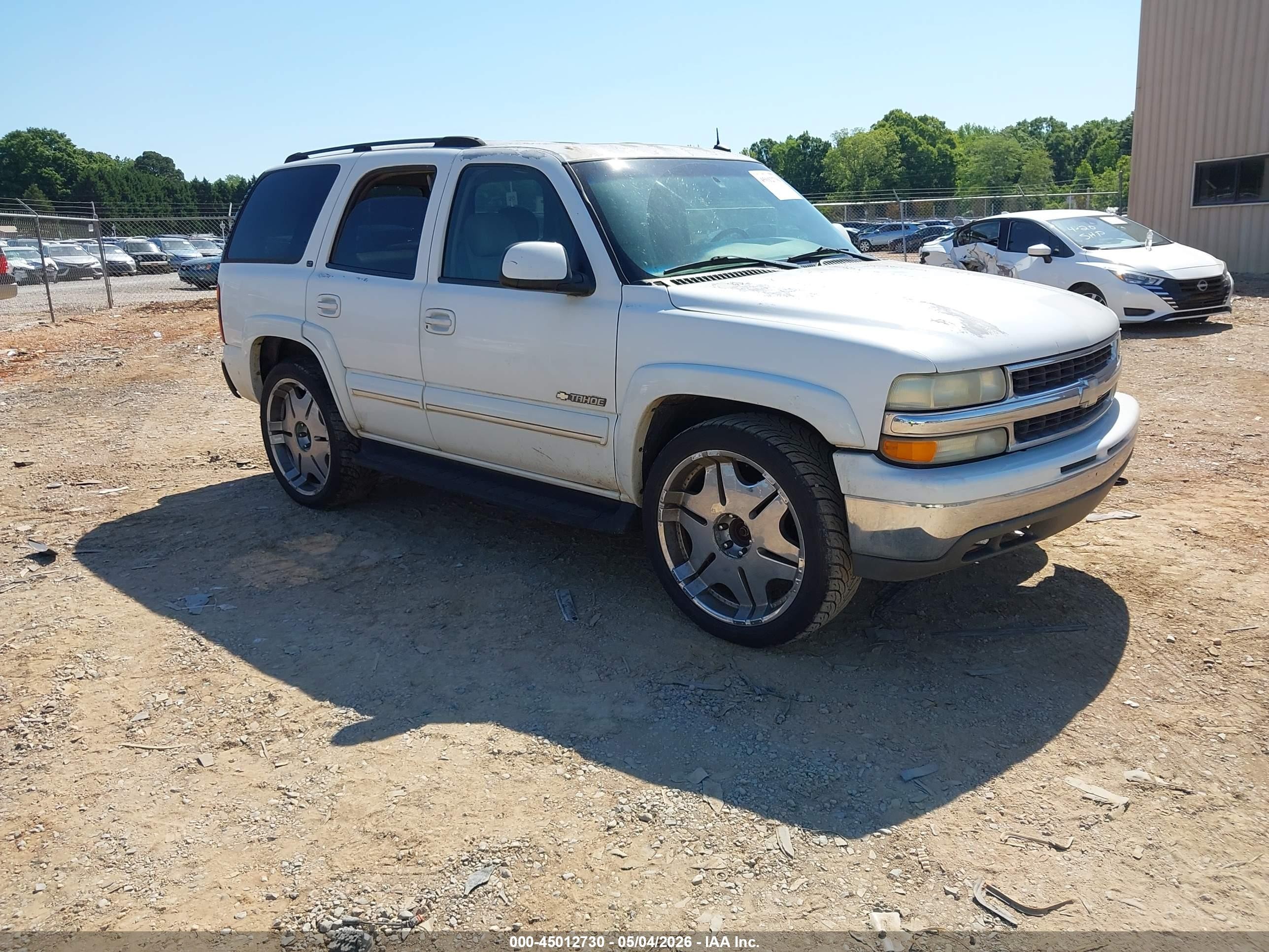 2003 Chevrolet Tahoe Lt White vin: 1GNEK13T93J240293