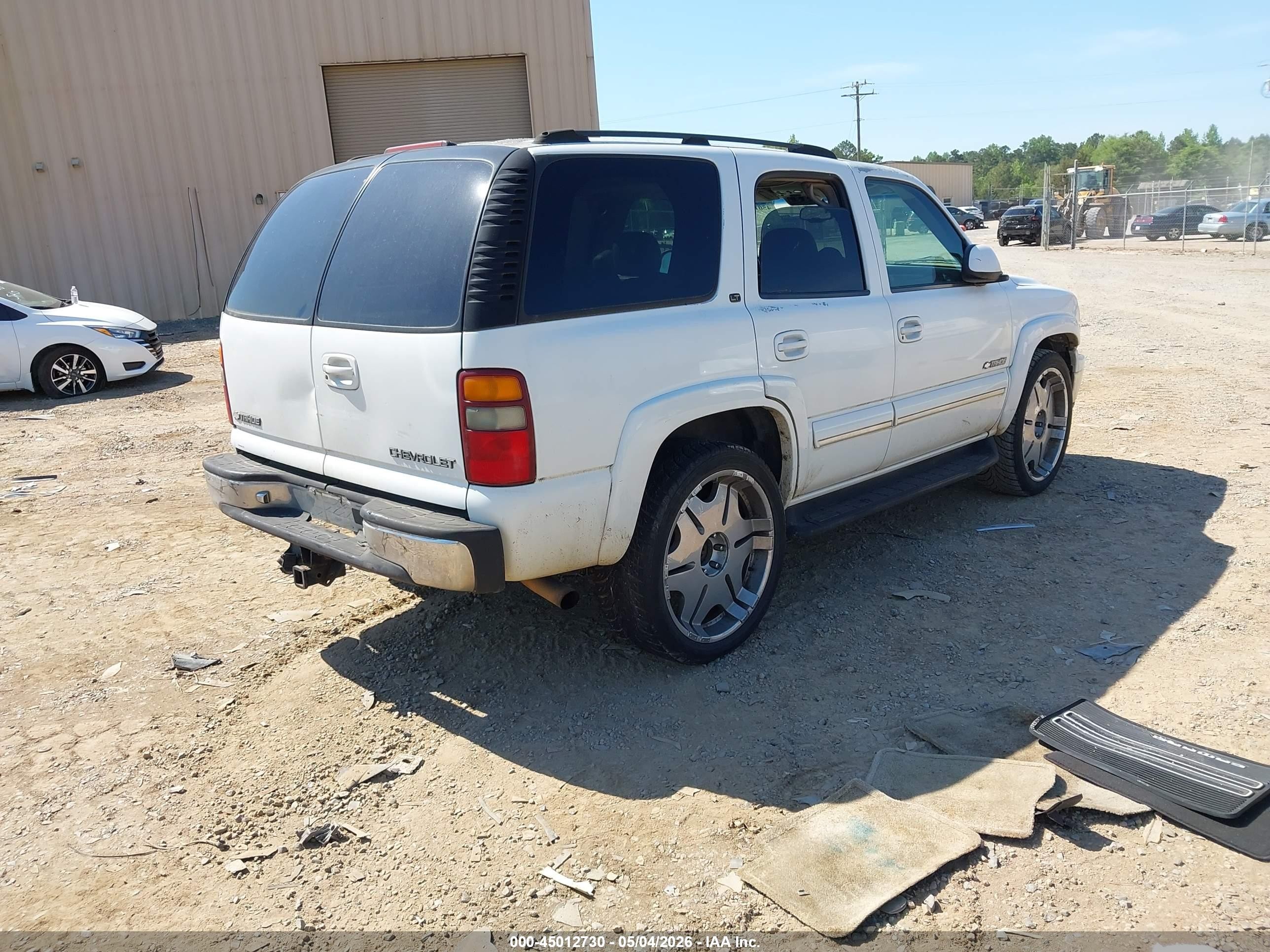2003 Chevrolet Tahoe Lt White vin: 1GNEK13T93J240293