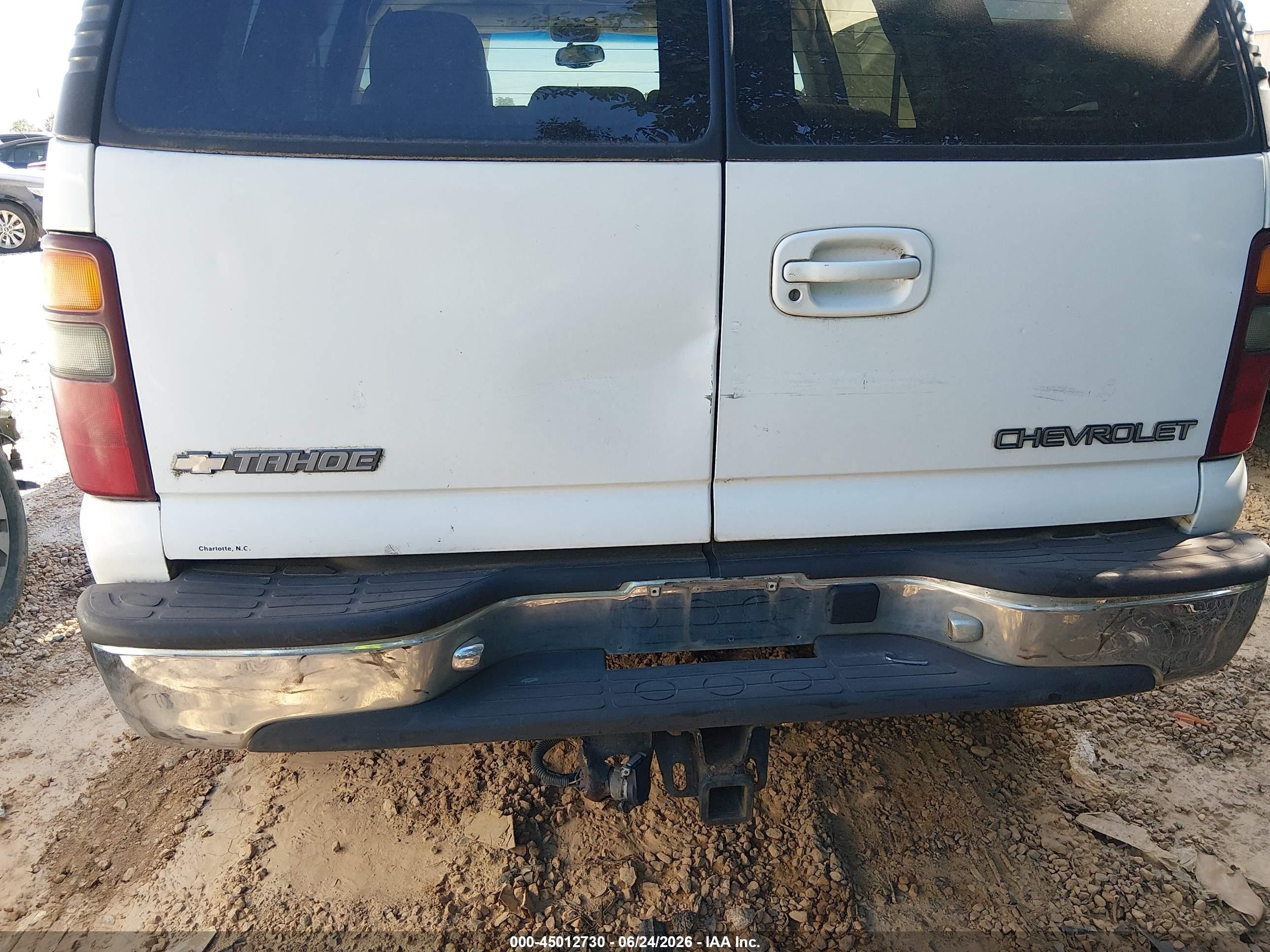 2003 Chevrolet Tahoe Lt White vin: 1GNEK13T93J240293