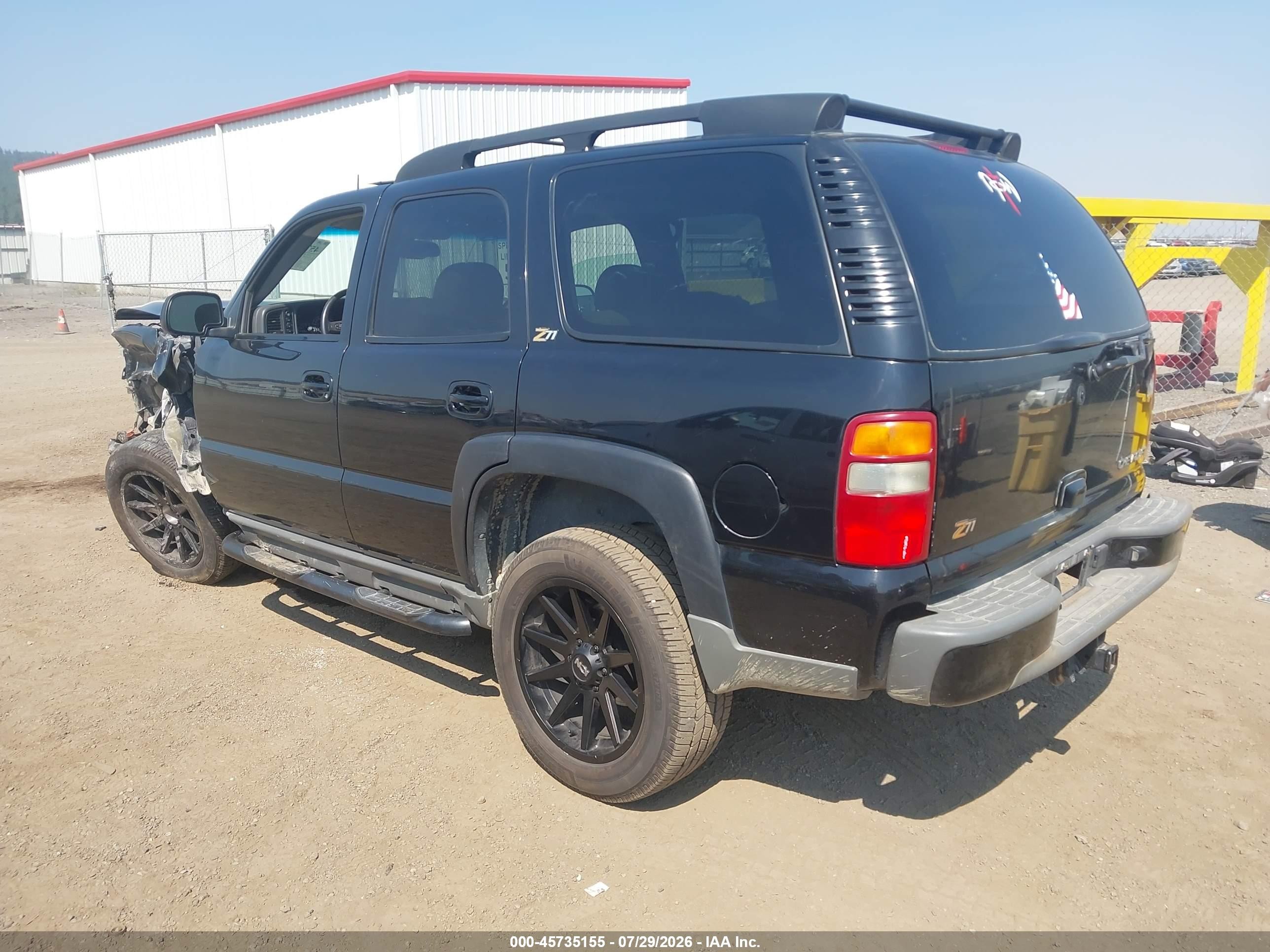 2003 Chevrolet Tahoe Z71 Черный vin: 1GNEK13T93R280939