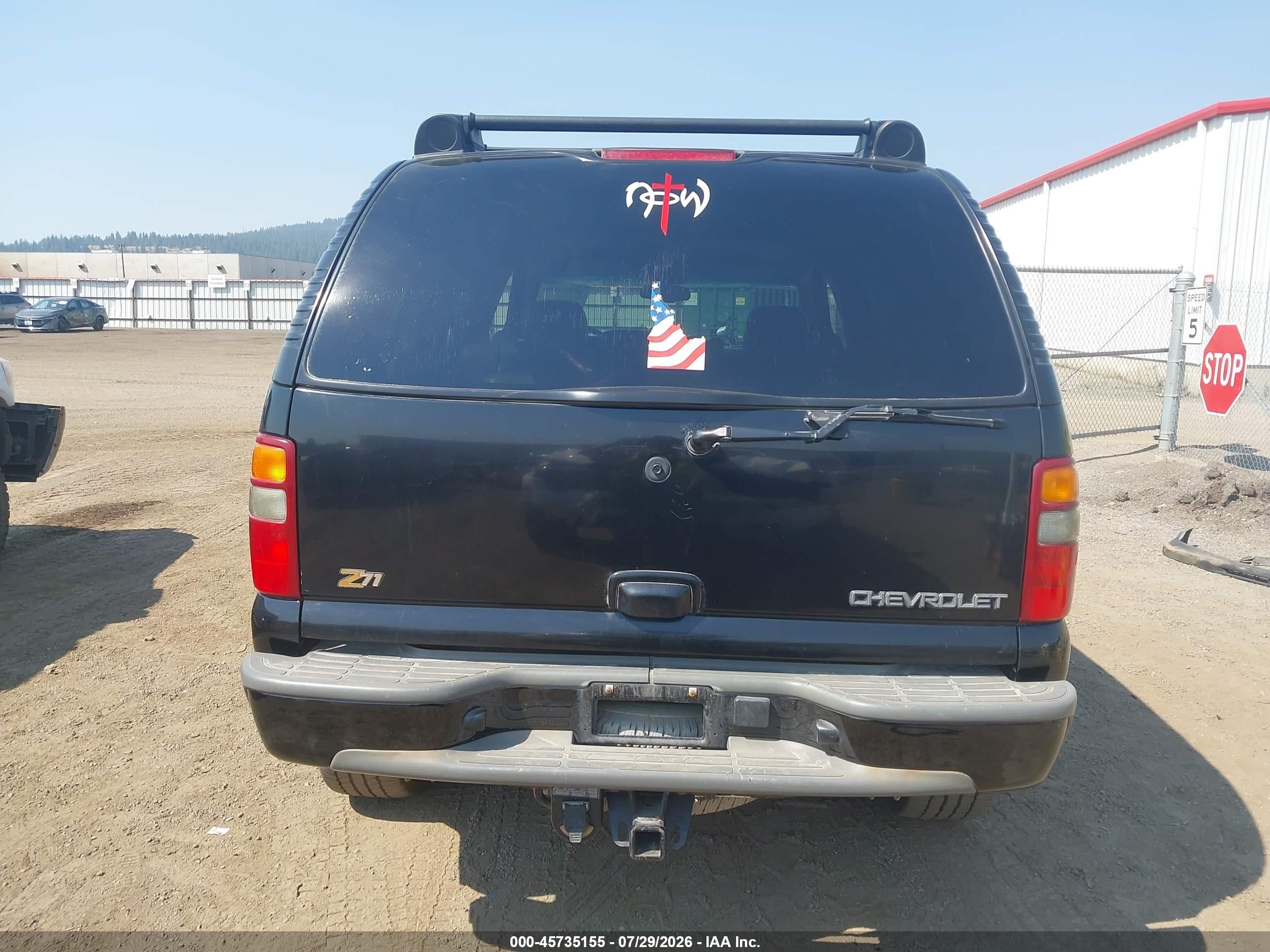 2003 Chevrolet Tahoe Z71 Черный vin: 1GNEK13T93R280939