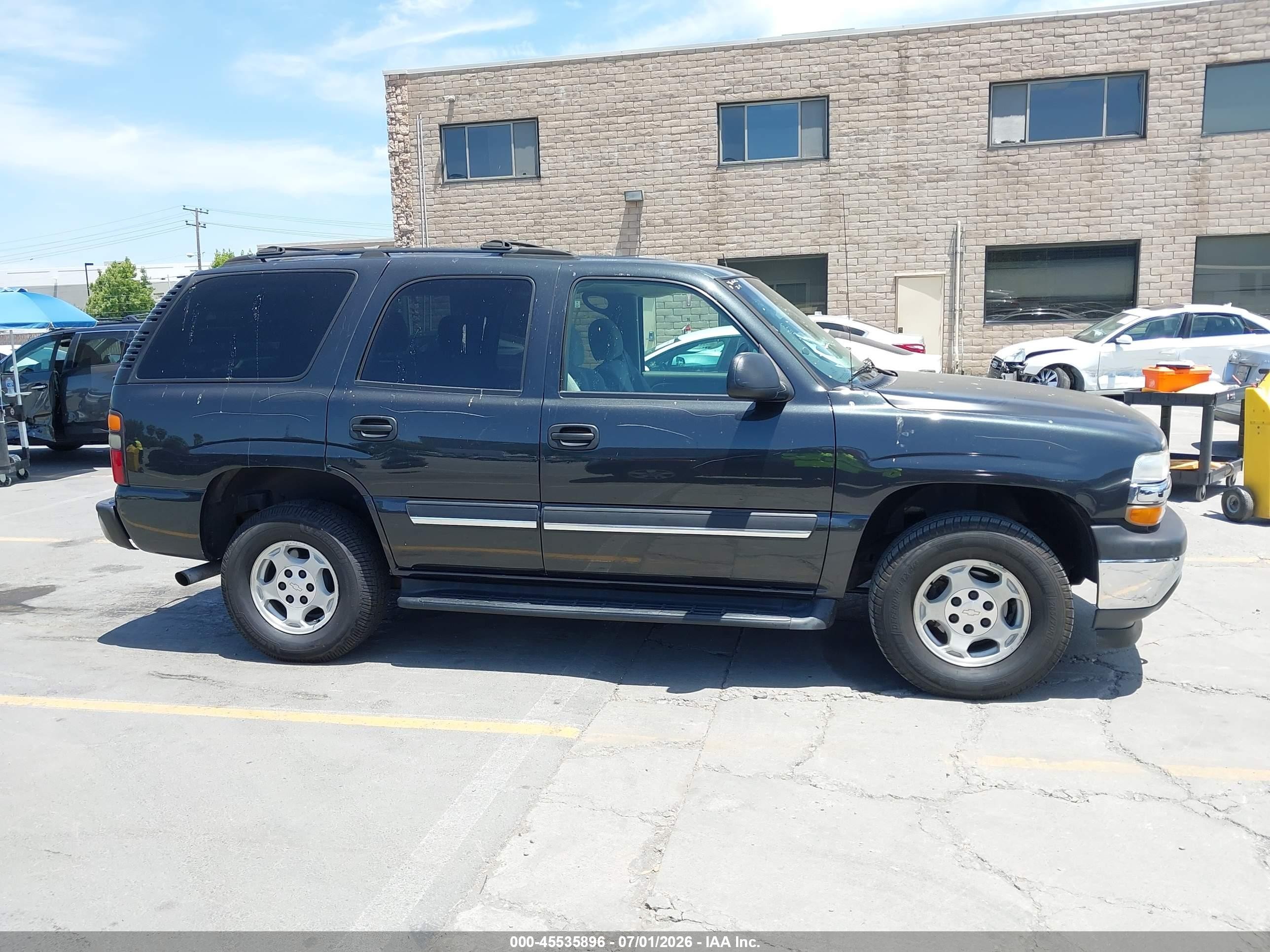 2005 Chevrolet Tahoe Ls Black vin: 1GNEK13T95J166540