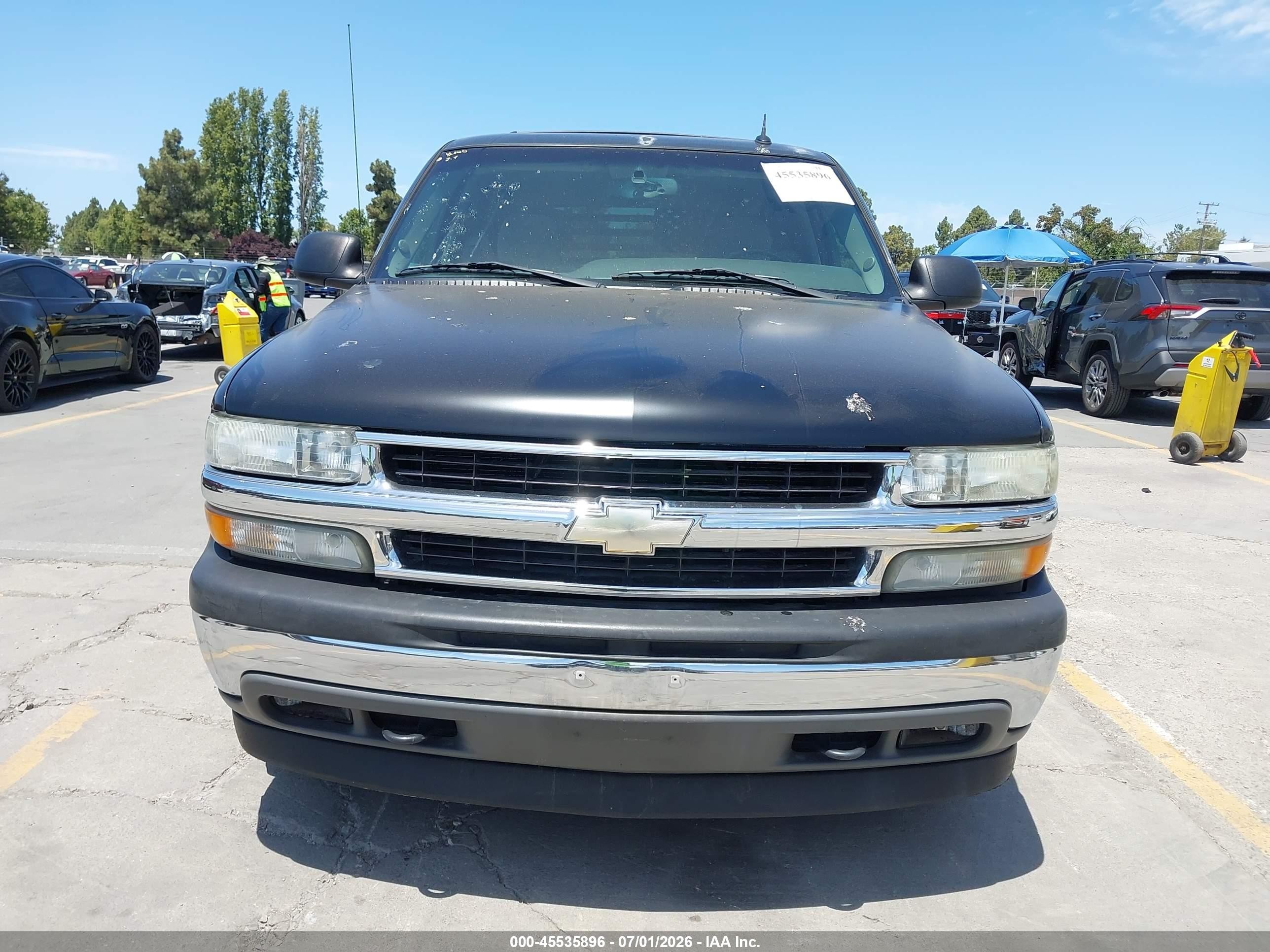 2005 Chevrolet Tahoe Ls Black vin: 1GNEK13T95J166540