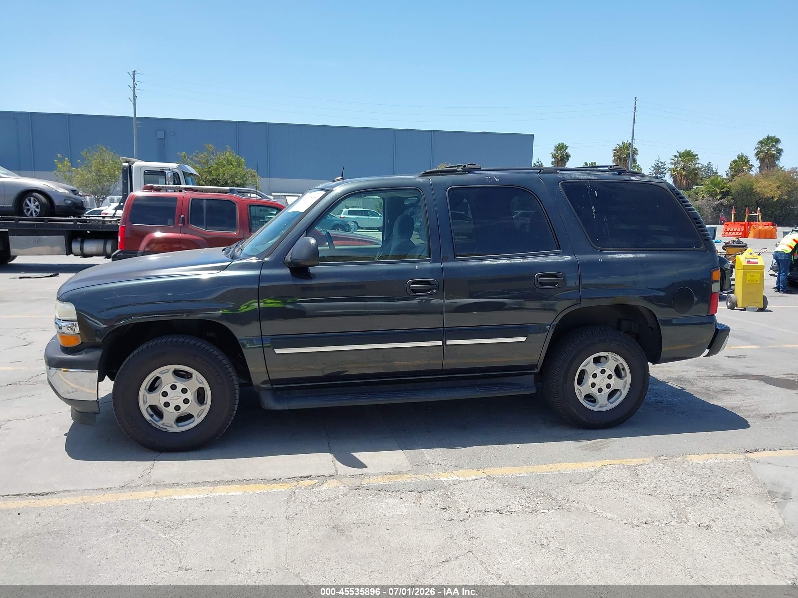 2005 Chevrolet Tahoe Ls Black vin: 1GNEK13T95J166540