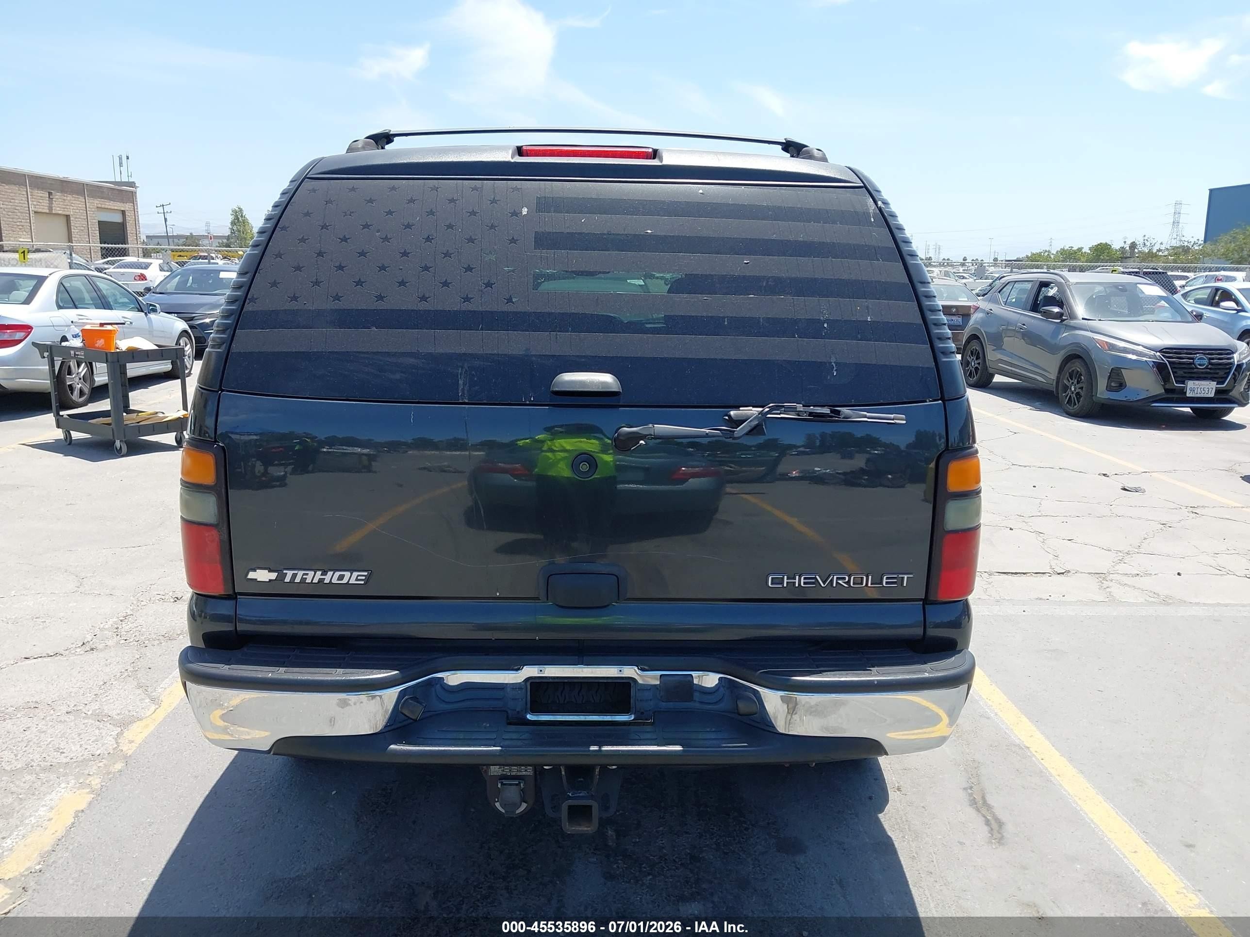 2005 Chevrolet Tahoe Ls Black vin: 1GNEK13T95J166540