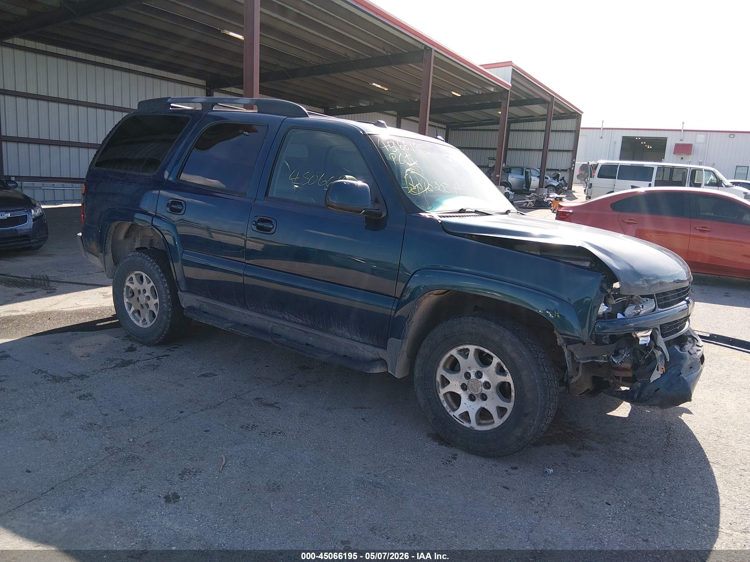 2005 Chevrolet Tahoe Z71 Blue vin: 1GNEK13T95R160710