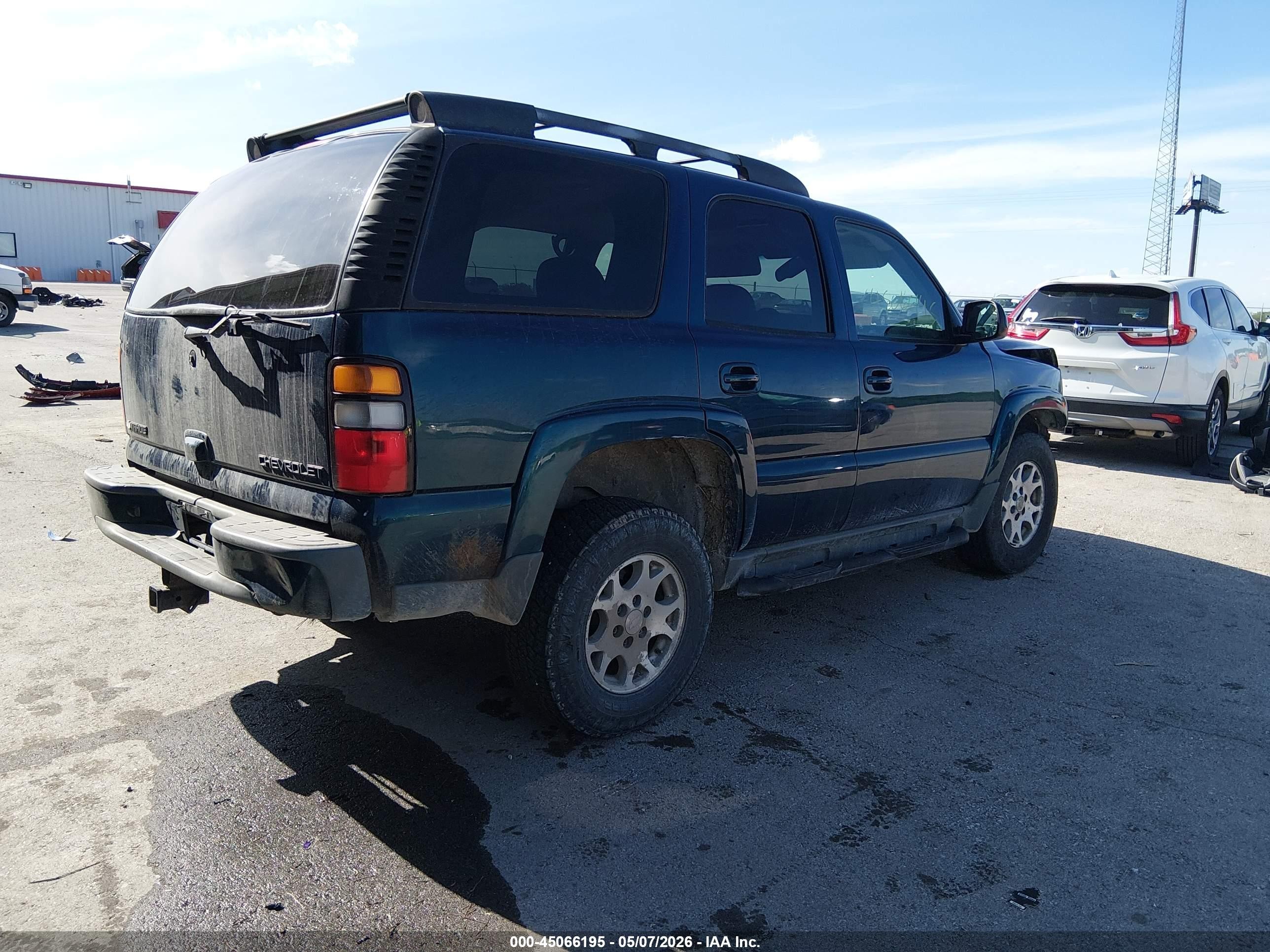 2005 Chevrolet Tahoe Z71 Синий vin: 1GNEK13T95R160710