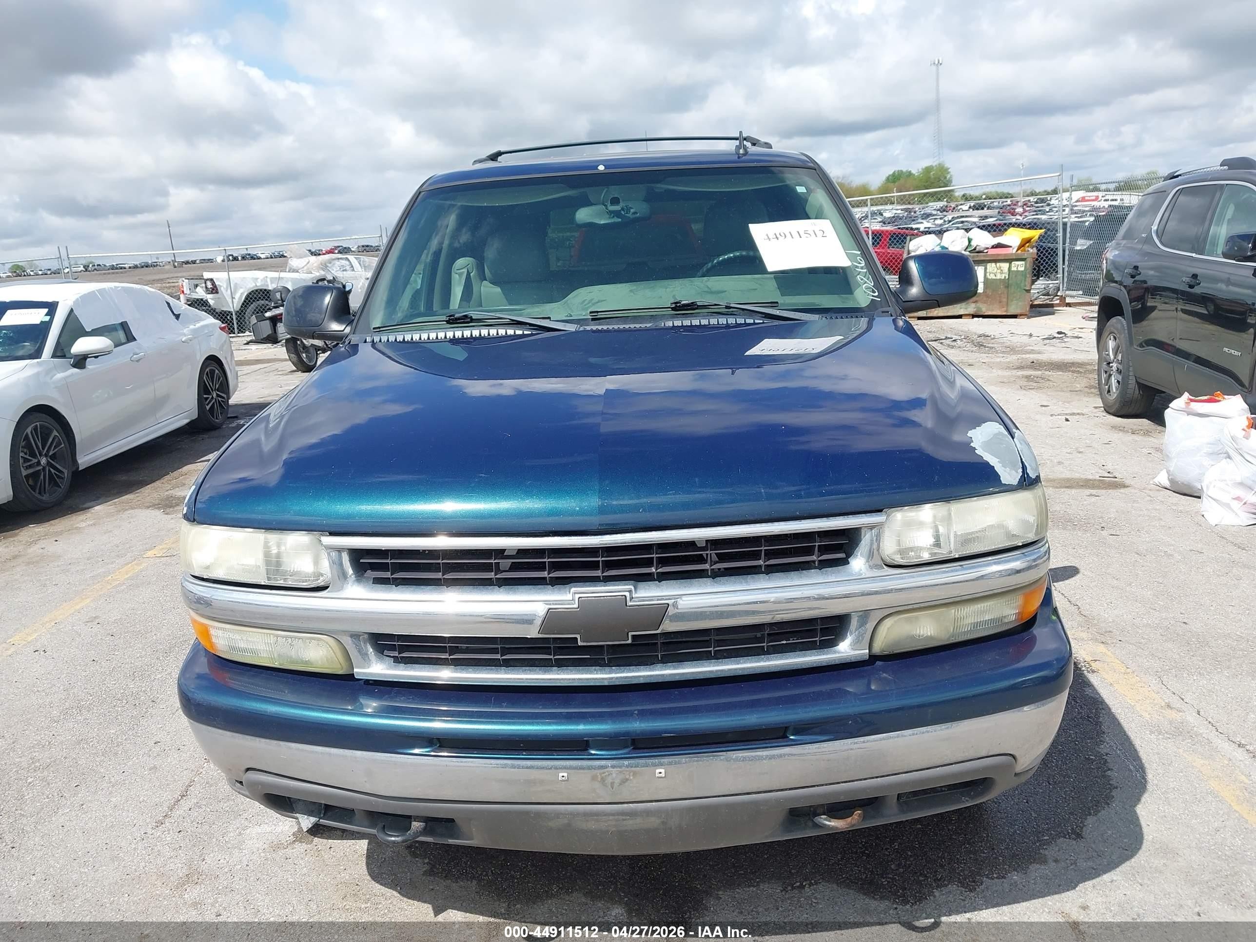 2006 Chevrolet Tahoe Lt Blue vin: 1GNEK13T96J102161
