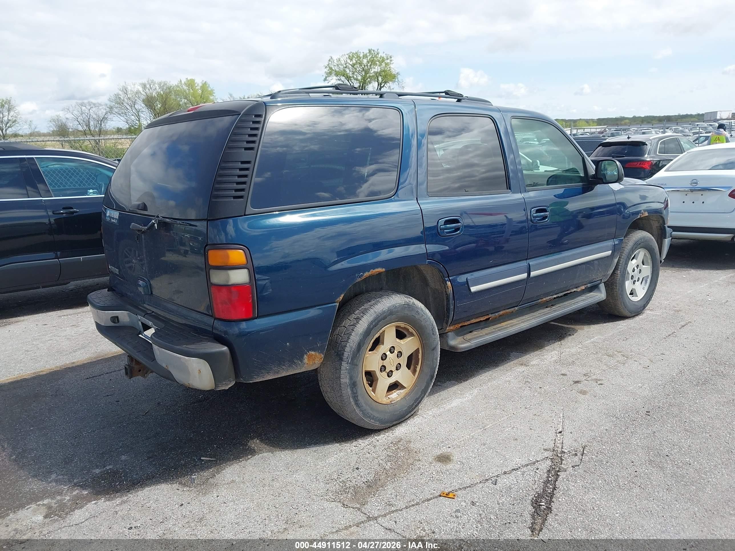 2006 Chevrolet Tahoe Lt Blue vin: 1GNEK13T96J102161