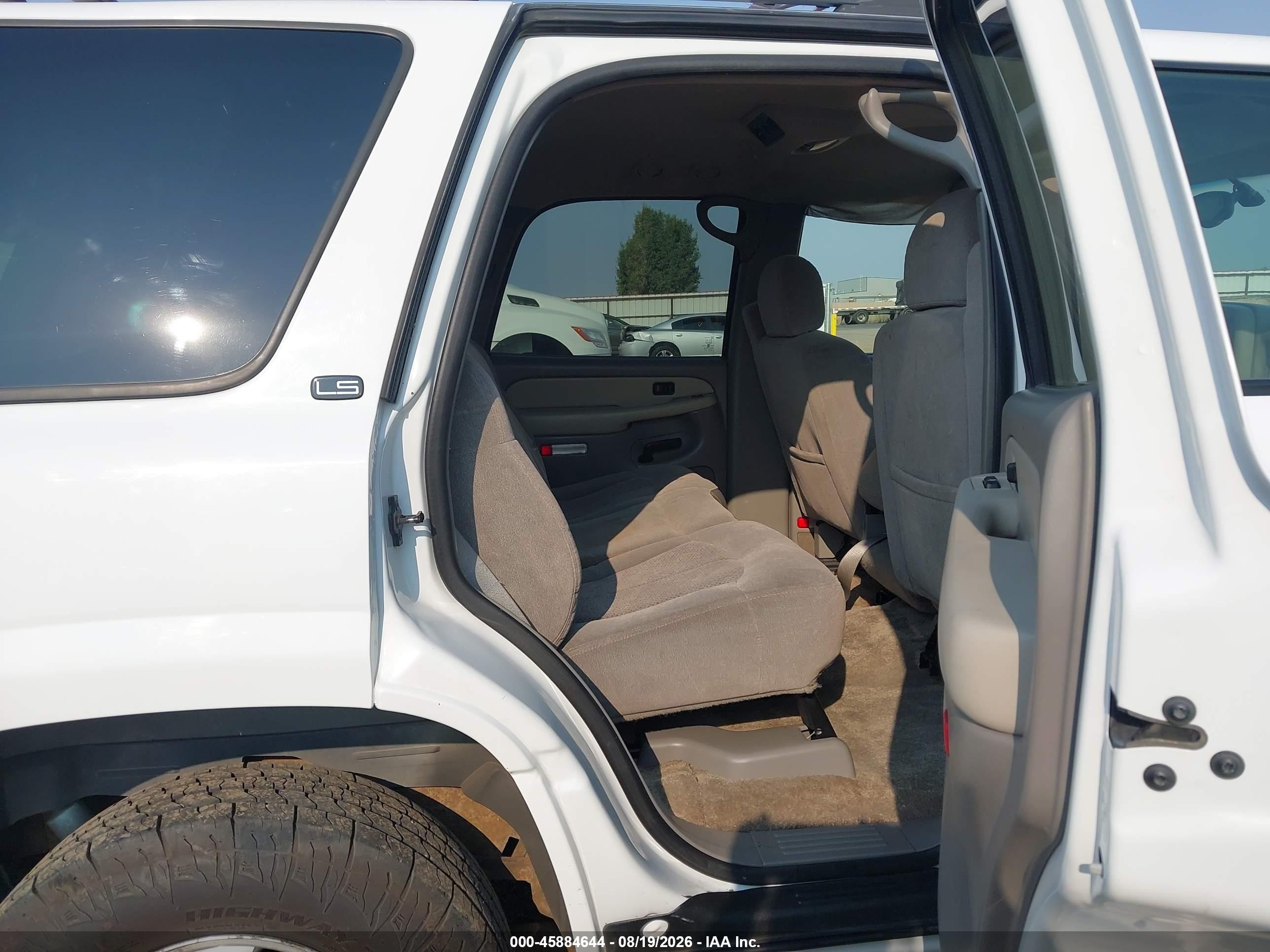 2002 Chevrolet Tahoe Ls White vin: 1GNEK13V02J287907