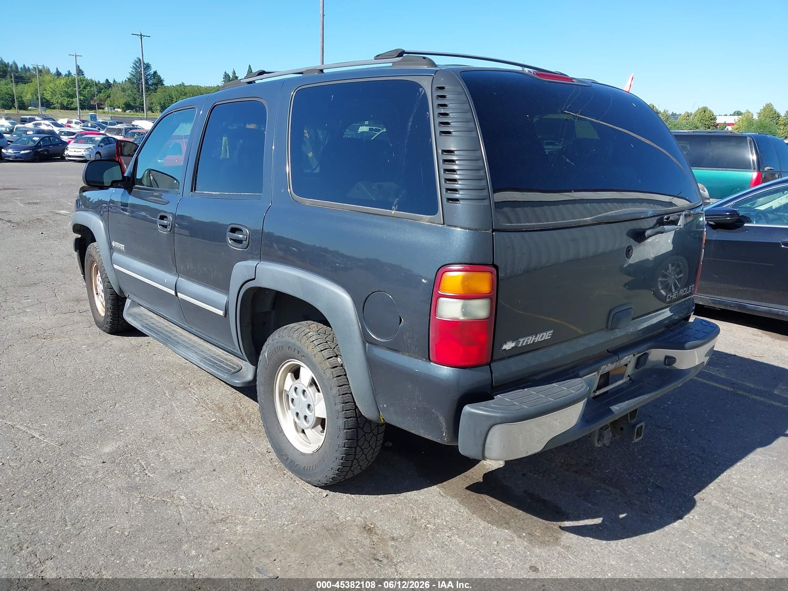 2003 Chevrolet Tahoe Ls Gray vin: 1GNEK13V73J149945