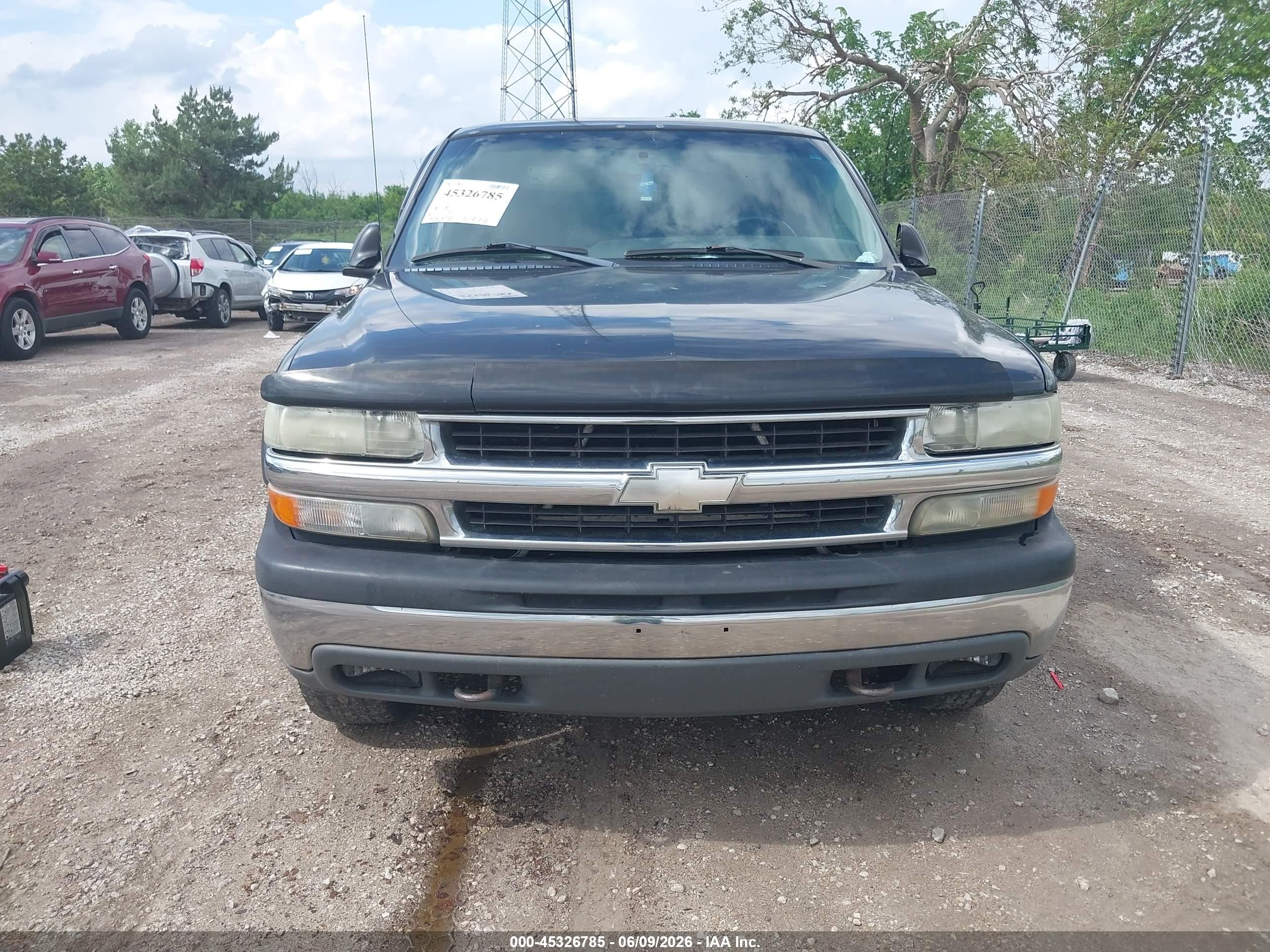 2003 Chevrolet Tahoe Ls Black vin: 1GNEK13V73R288071