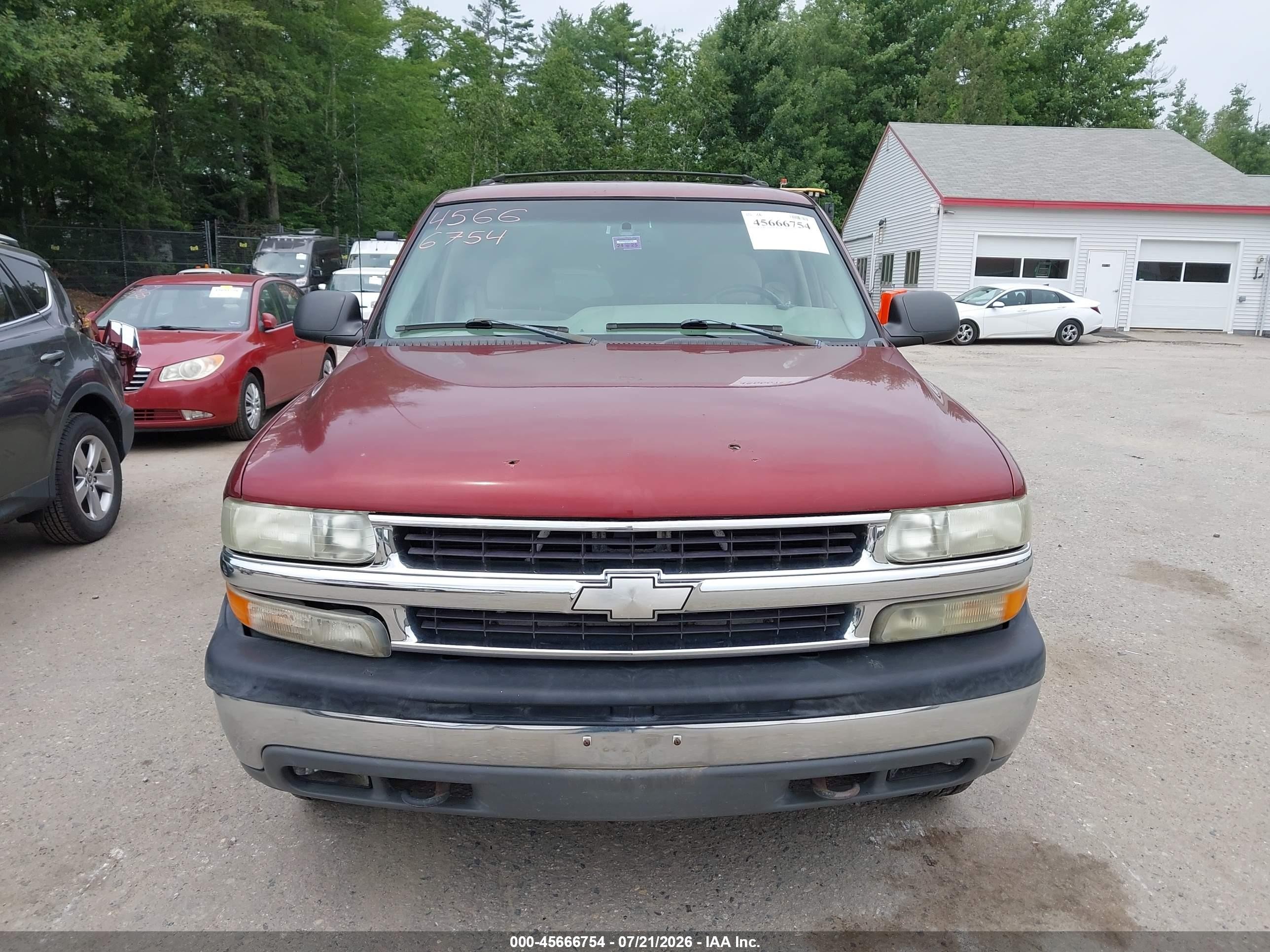 2002 Chevrolet Tahoe Ls Красный vin: 1GNEK13V82J246330
