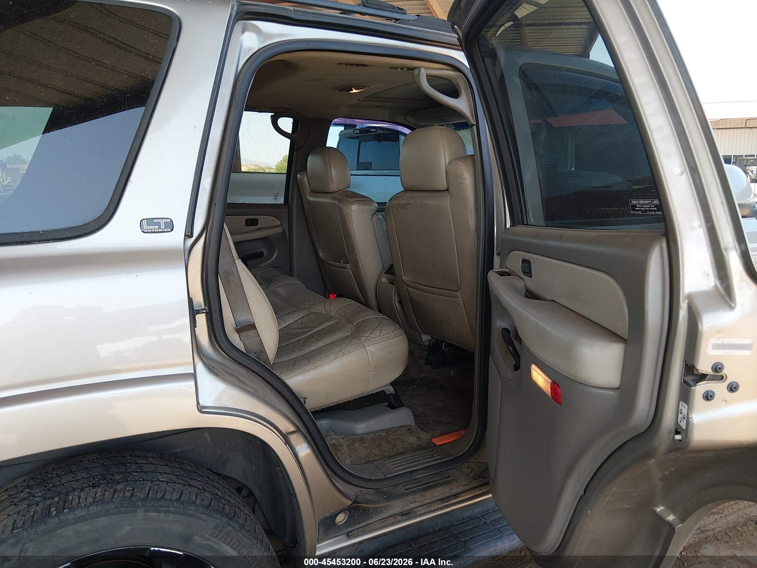 2002 Chevrolet Tahoe Lt Champagne vin: 1GNEK13Z02R239621