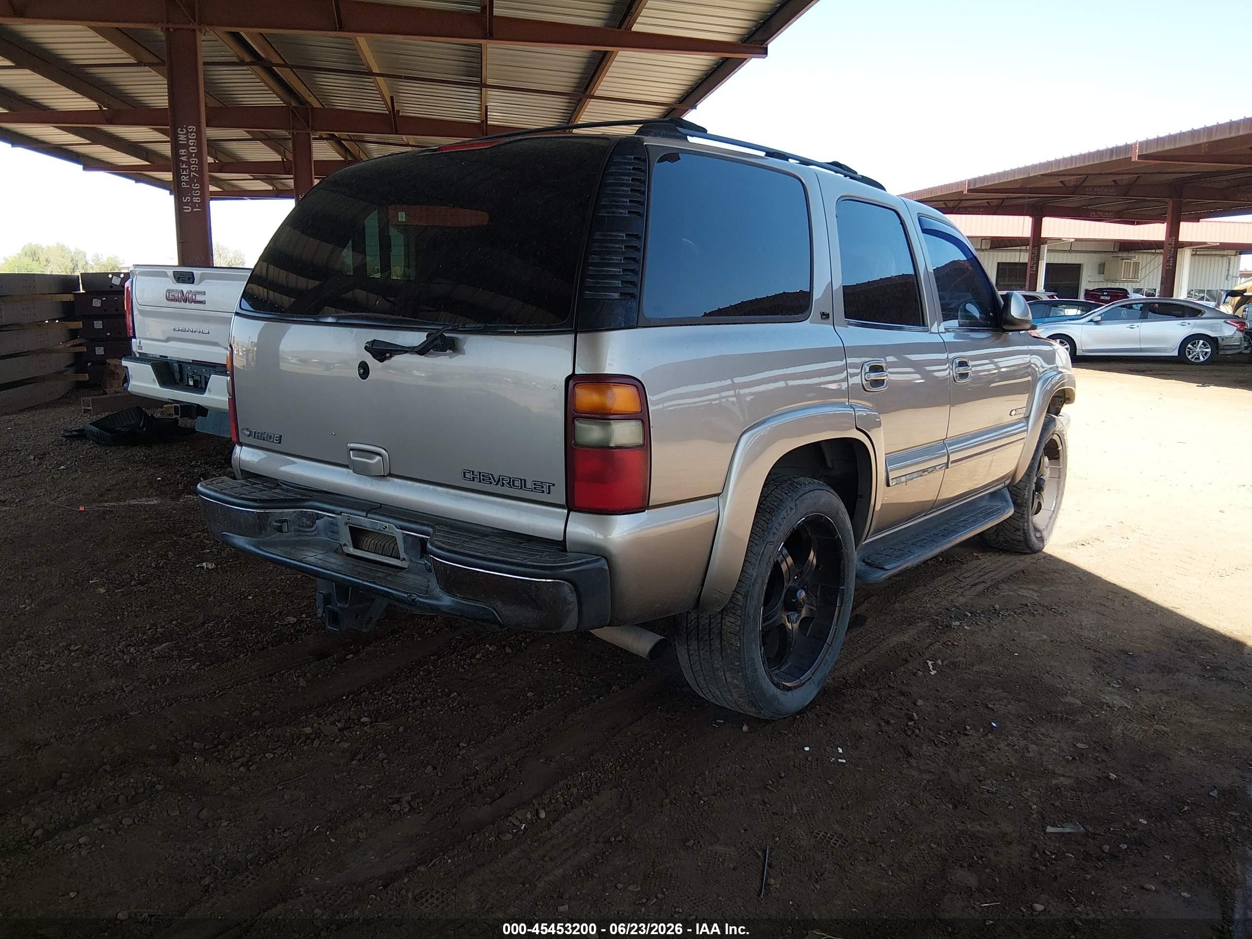 2002 Chevrolet Tahoe Lt Champagne vin: 1GNEK13Z02R239621