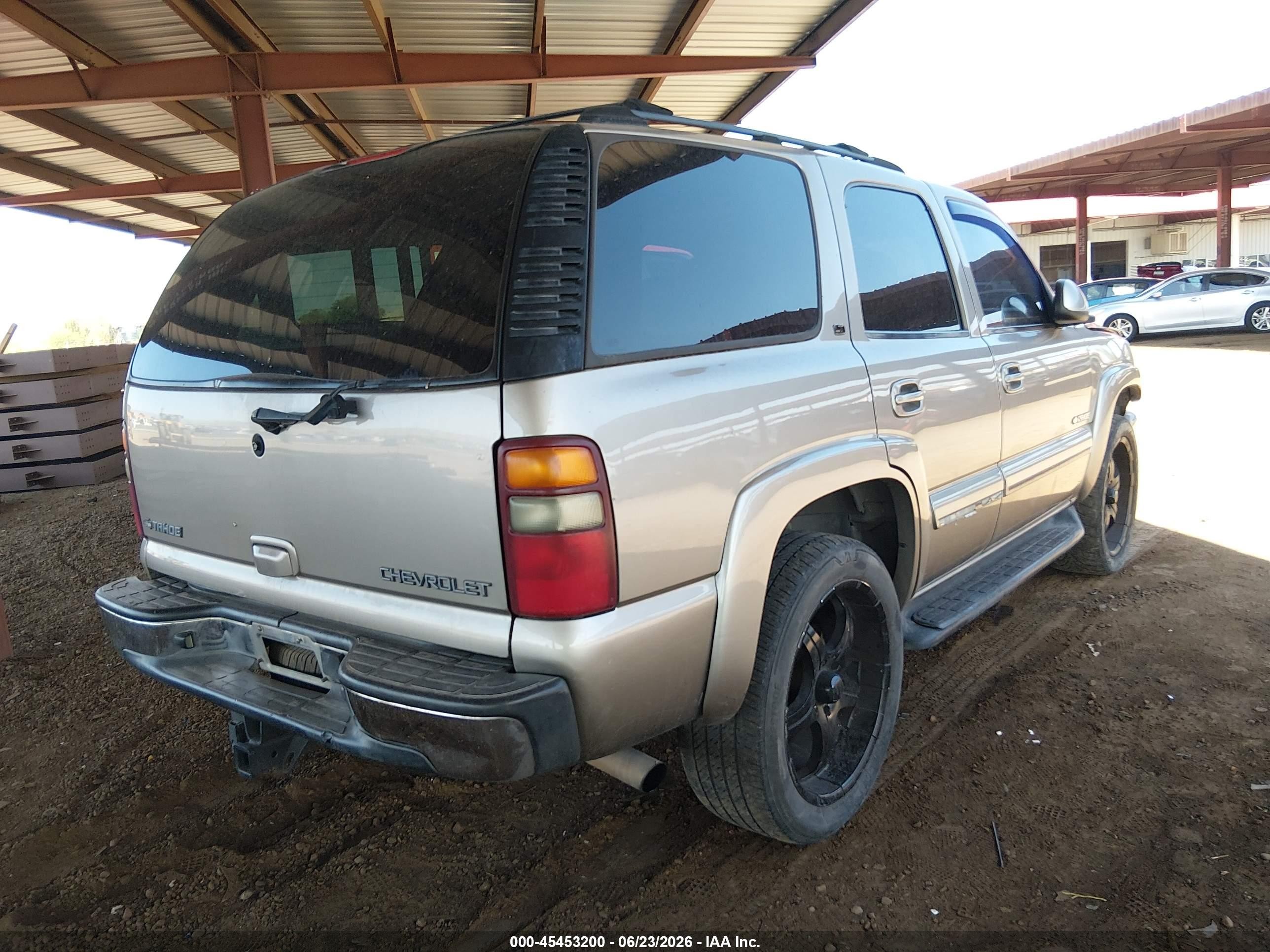 2002 Chevrolet Tahoe Lt Champagne vin: 1GNEK13Z02R239621