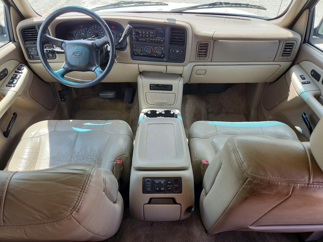 2002 Chevrolet Tahoe K1500 White vin: 1GNEK13Z02R297261