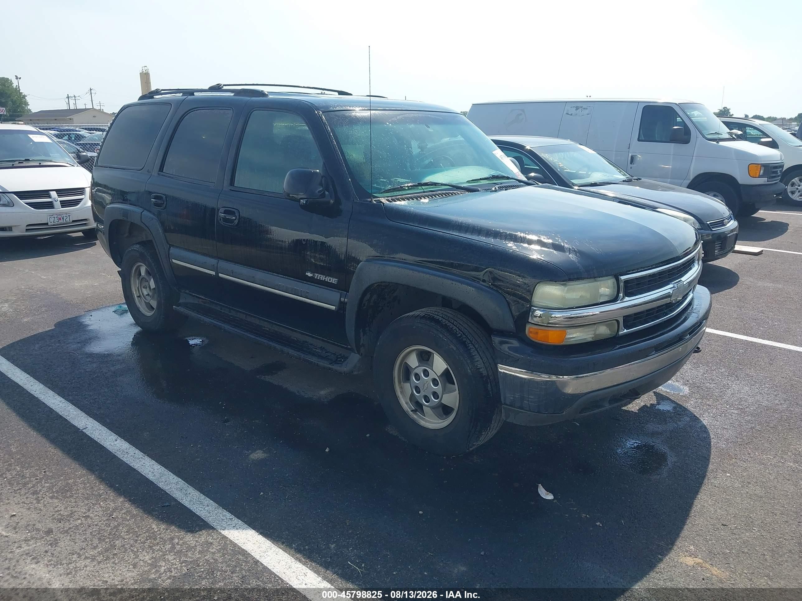 2002 Chevrolet Tahoe Ls Черный vin: 1GNEK13Z02R315807