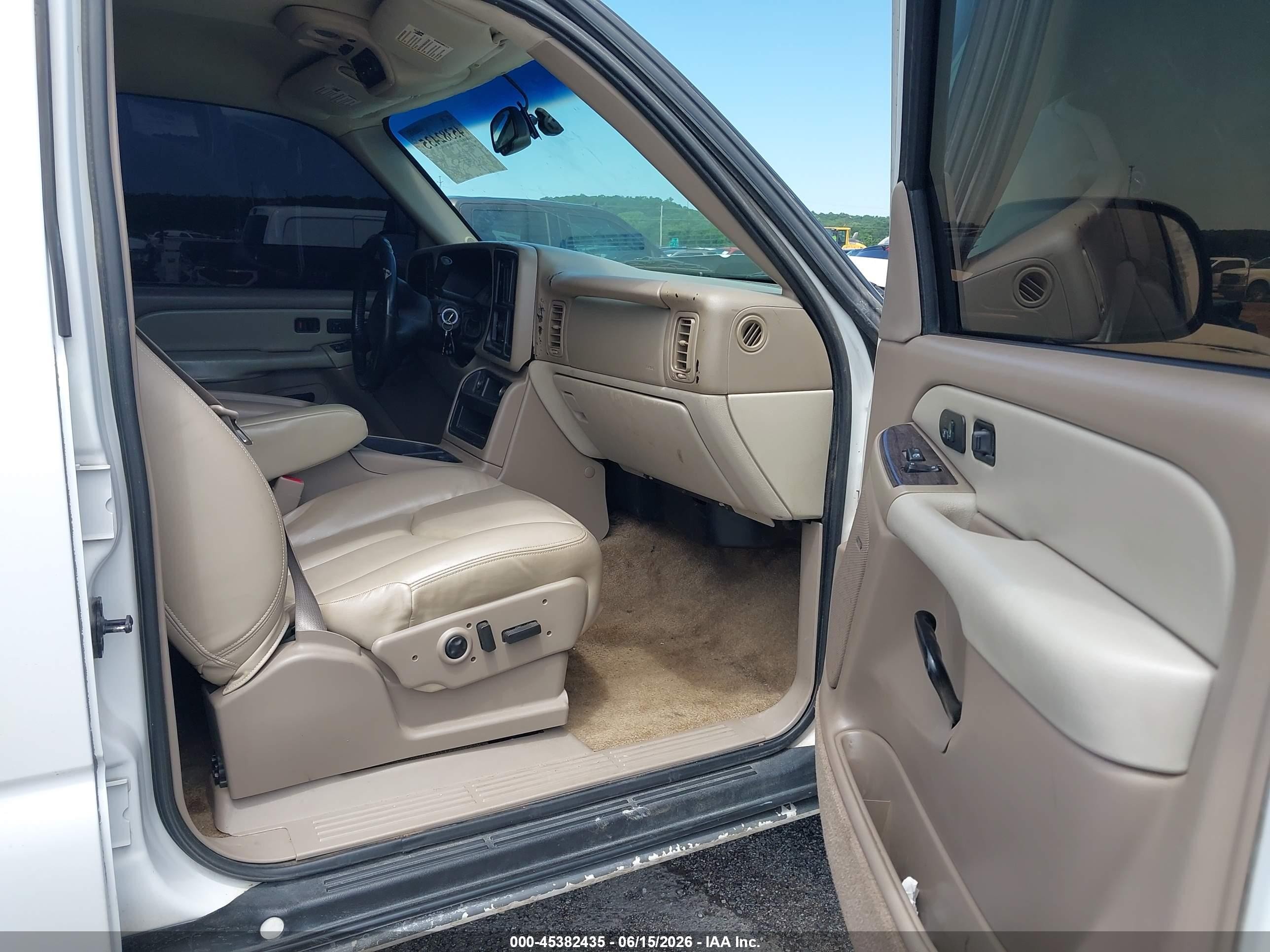 2003 Chevrolet Tahoe Lt White vin: 1GNEK13Z03J339377
