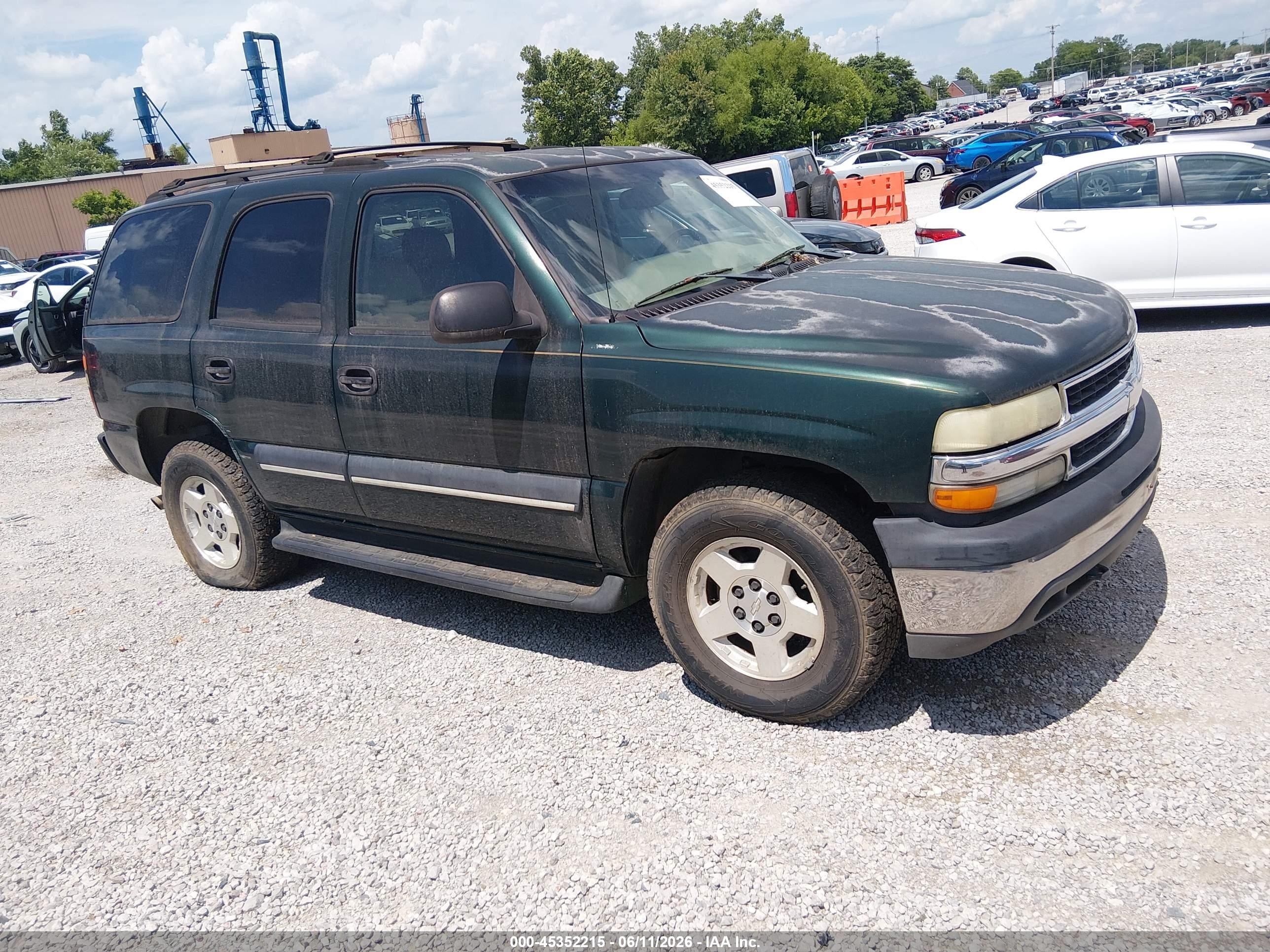 2004 Chevrolet Tahoe Ls Green vin: 1GNEK13Z04J164615