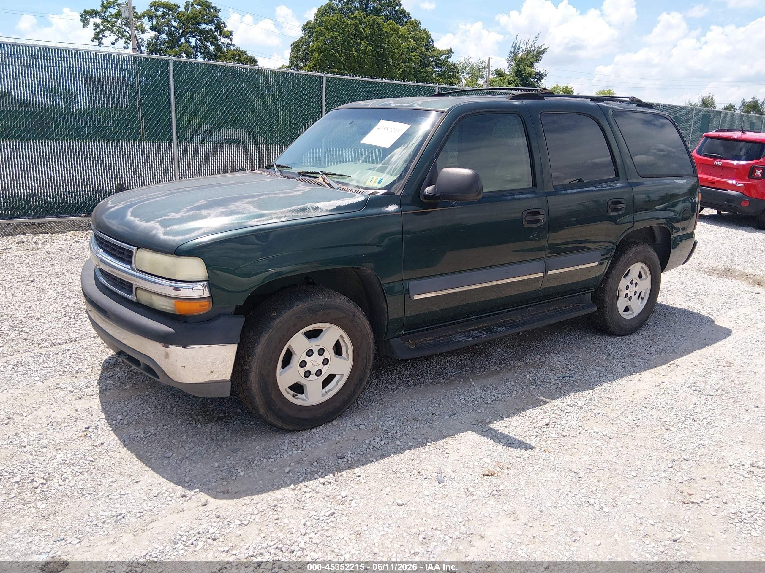 2004 Chevrolet Tahoe Ls Green vin: 1GNEK13Z04J164615